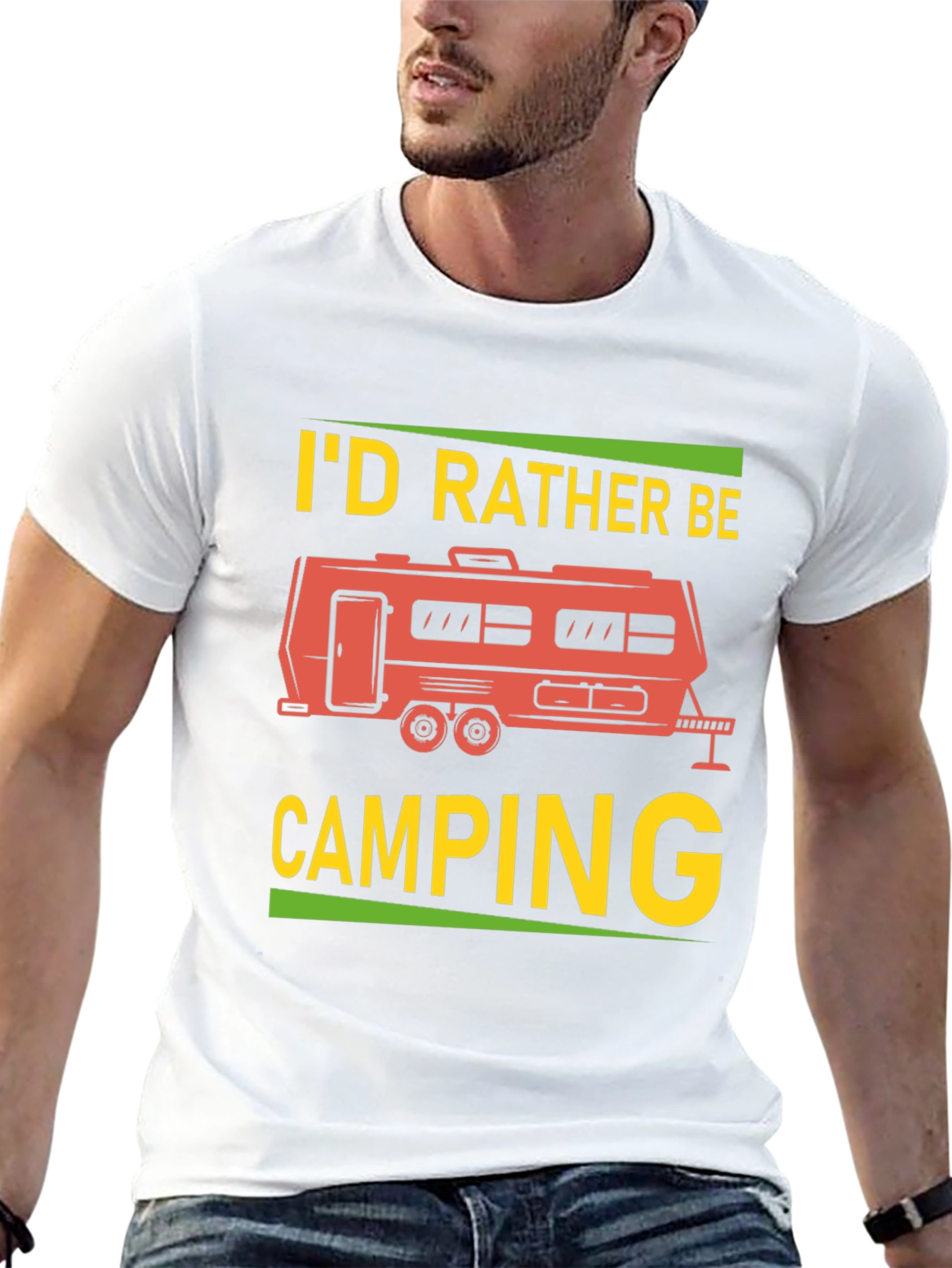 Id Rather Be Camping Graphic Tee