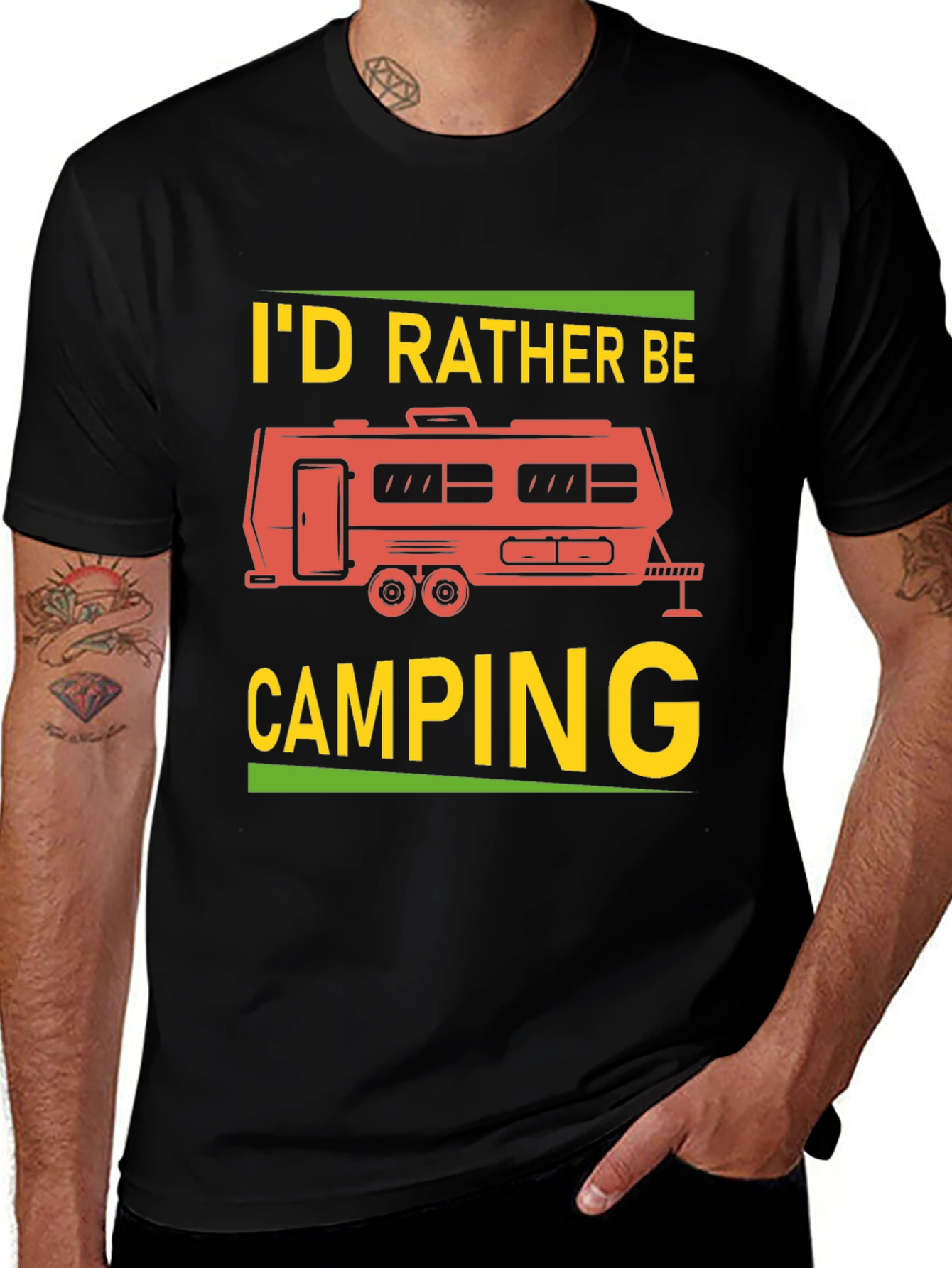 Id Rather Be Camping Graphic Tee