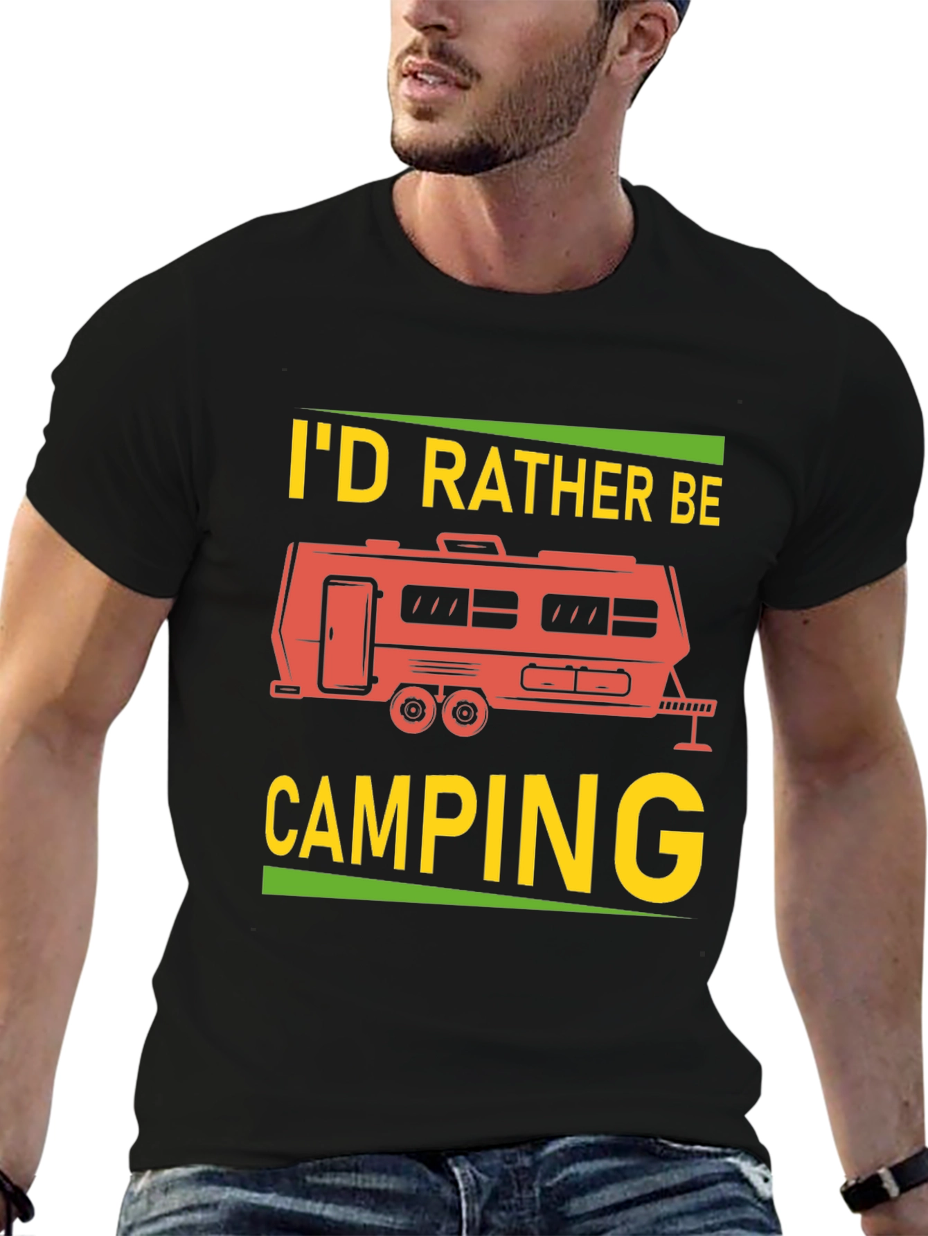 Id Rather Be Camping Graphic Tee