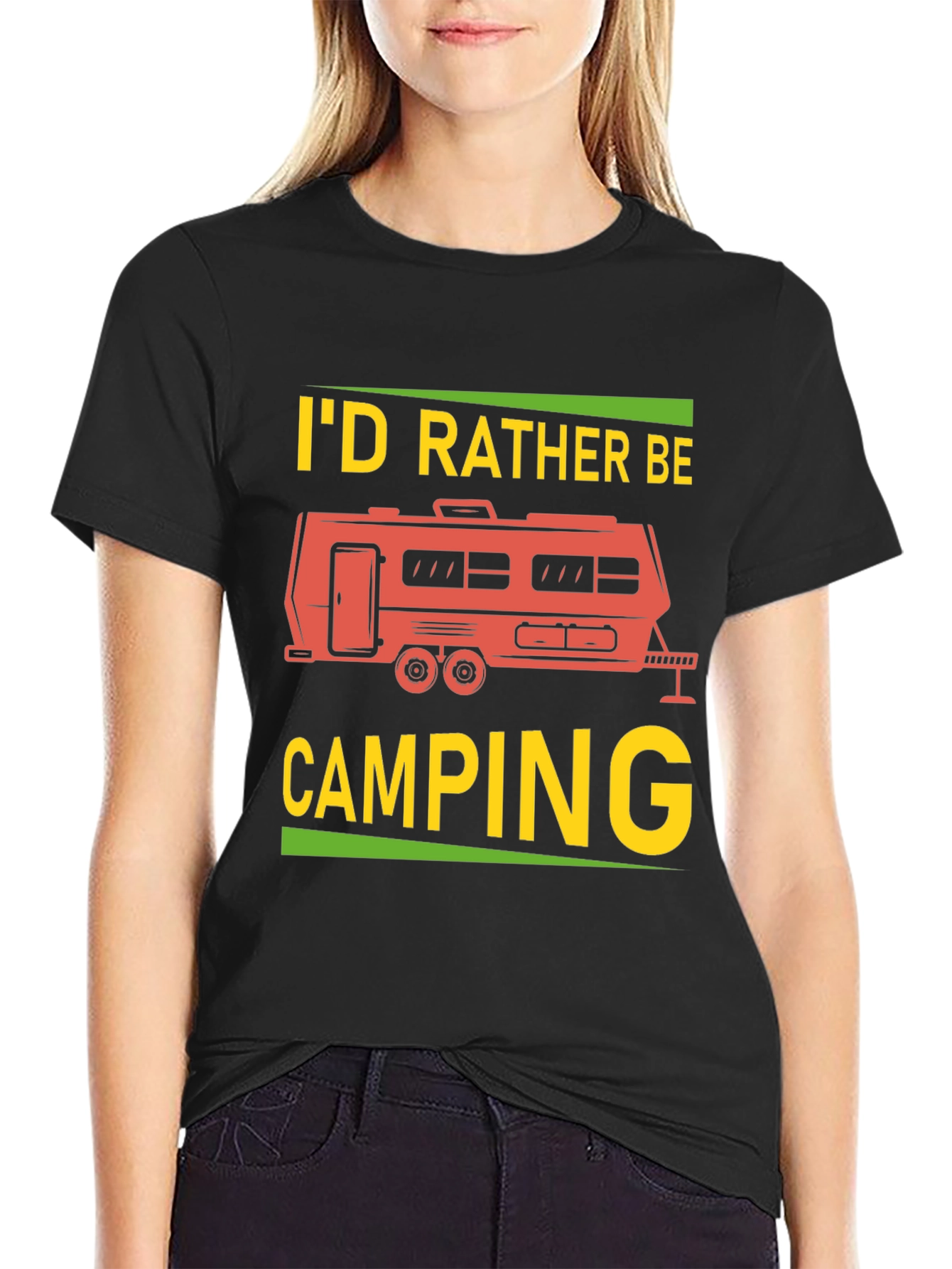 Id Rather Be Camping Graphic Tee