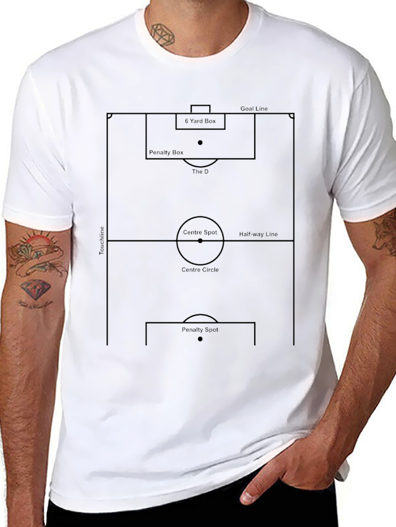 Soccer Field Diagram T-Shirt