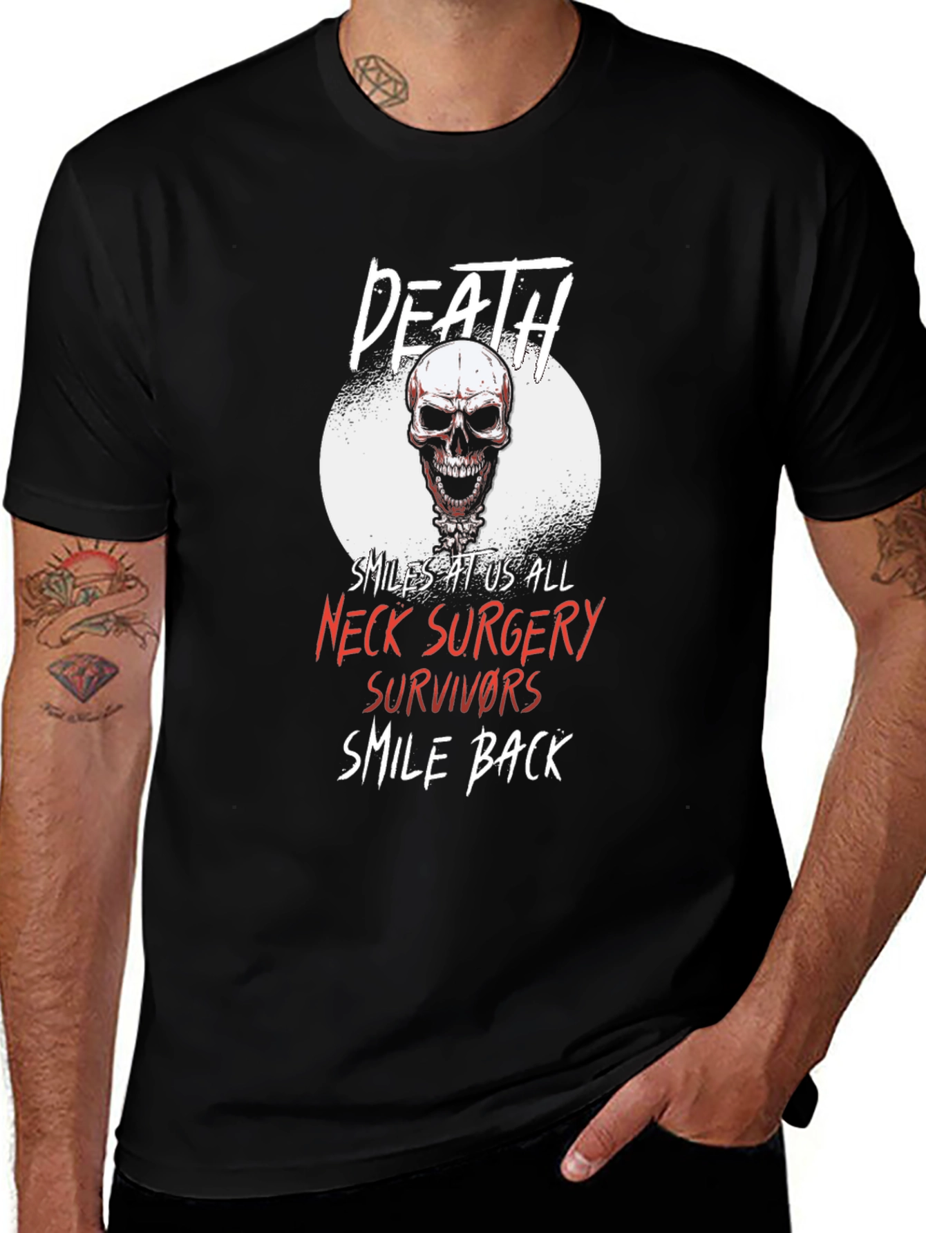 Death Neck Surgery Survivor Graphic Tee