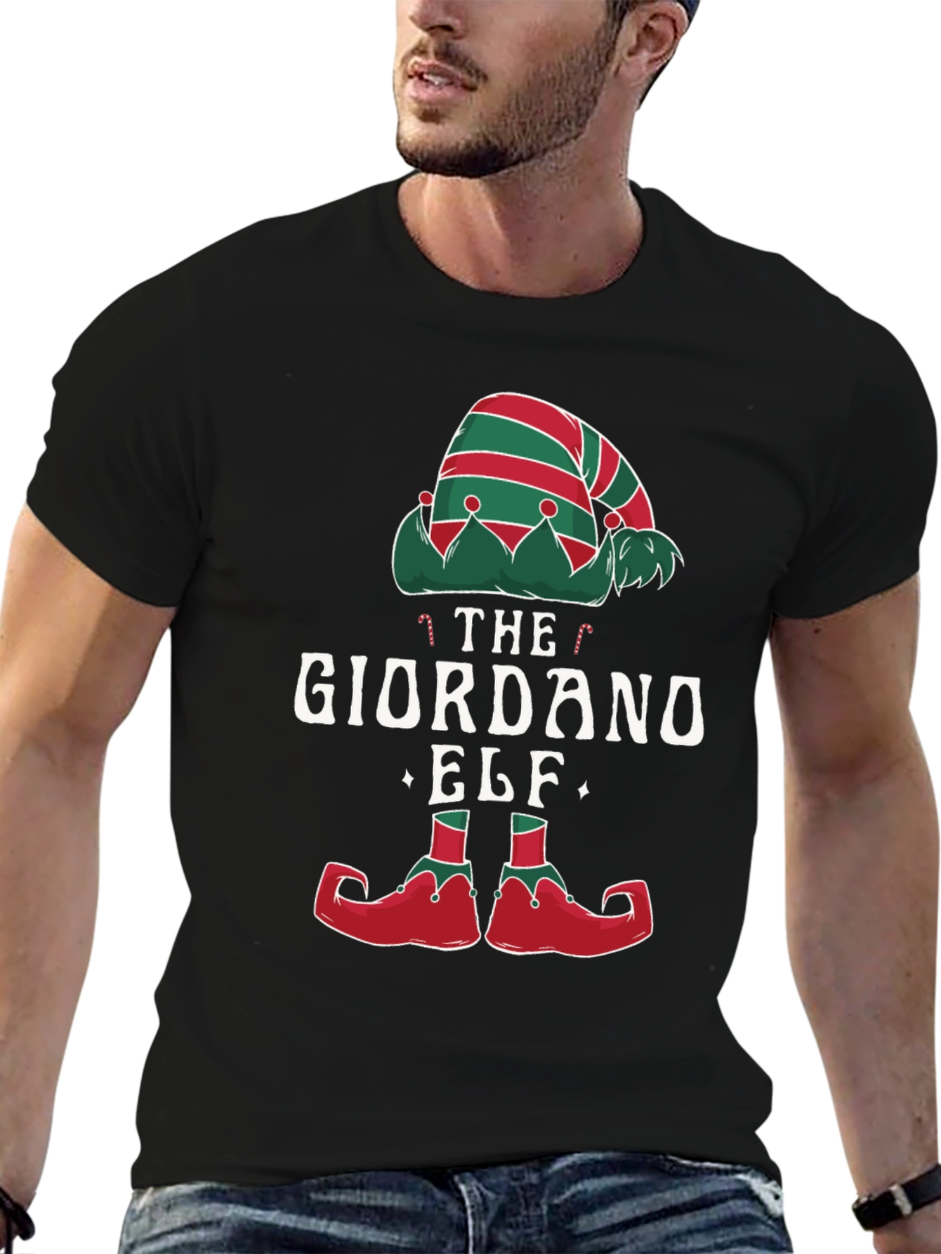 Giordano Elf Christmas Graphic T-Shirt