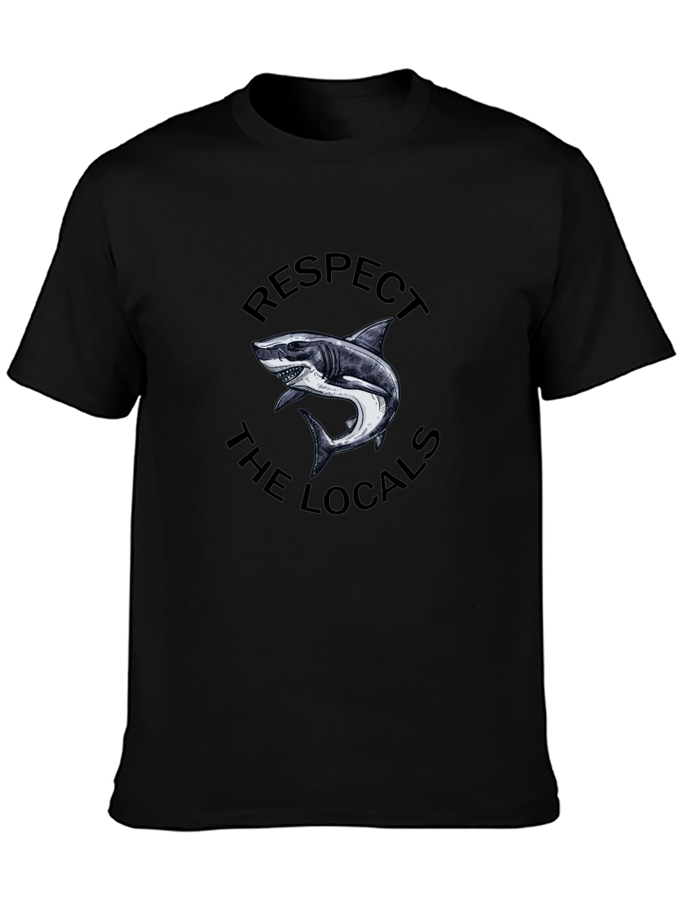 Respect The Locals Shark Graphic Tee