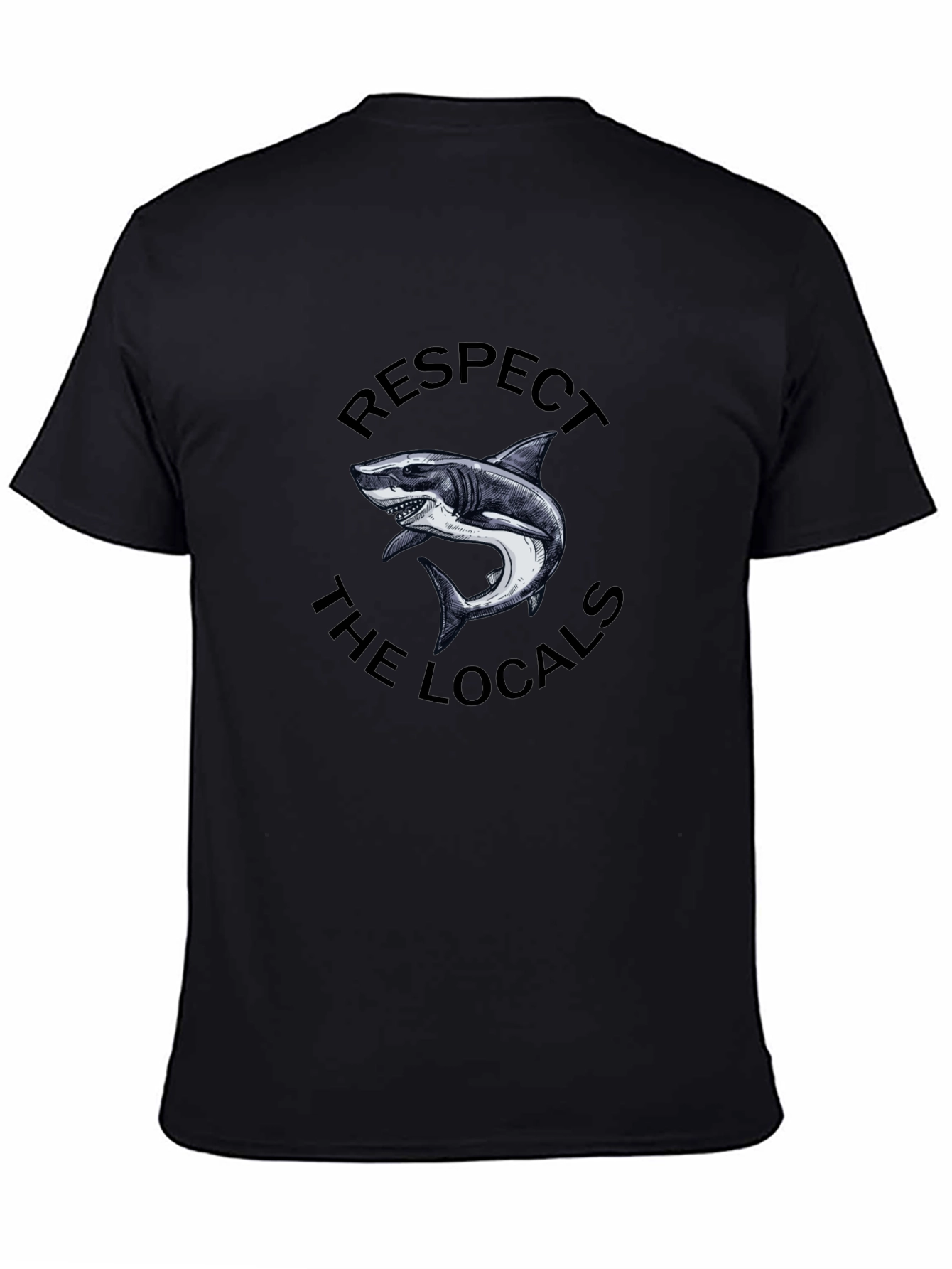 Respect The Locals Shark Graphic Tee