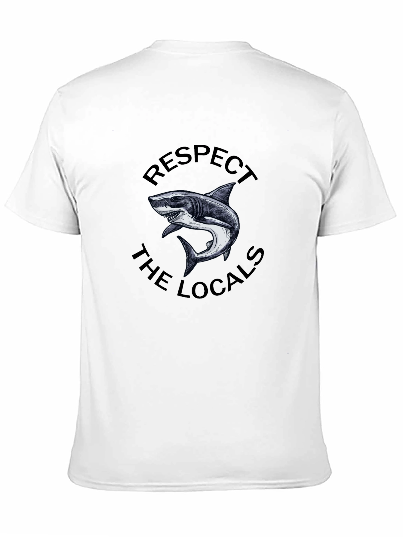Respect The Locals Shark Graphic Tee