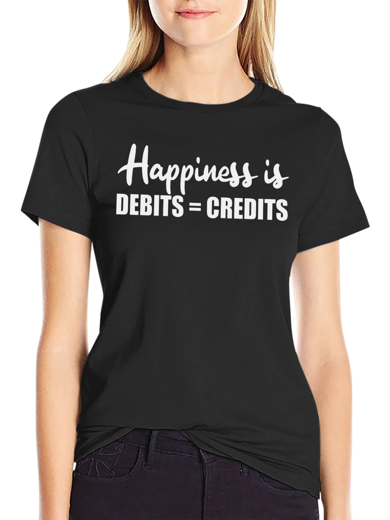 Happiness is Debits = Credits T-Shirt