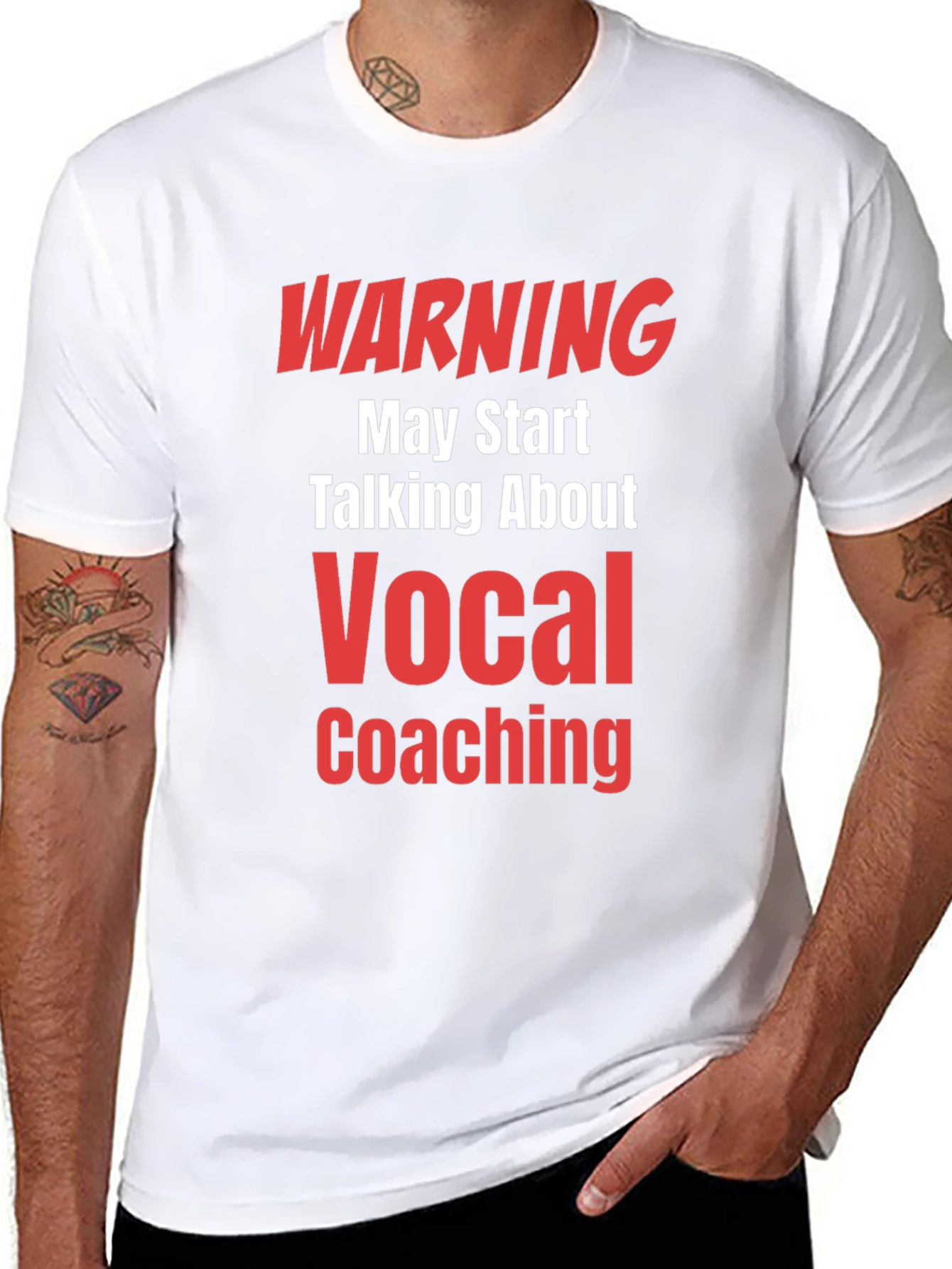 Warning Vocal Coaching T-Shirt - Funny Gift