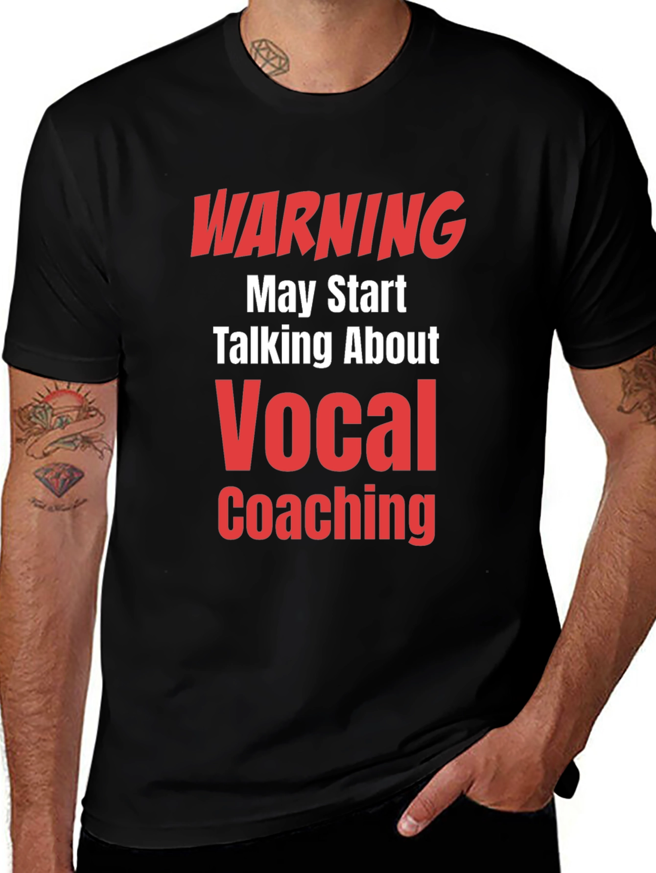 Warning Vocal Coaching T-Shirt - Funny Gift