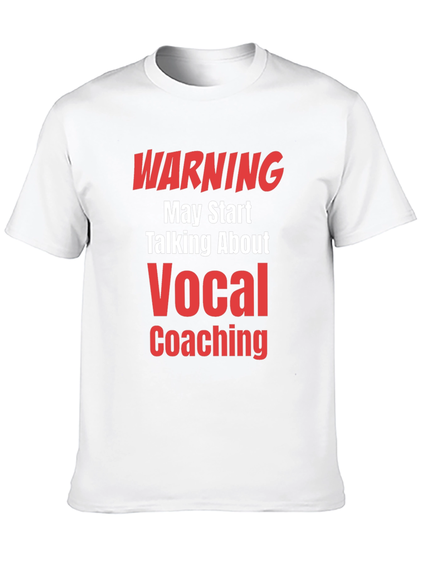 Warning Vocal Coaching T-Shirt - Funny Gift