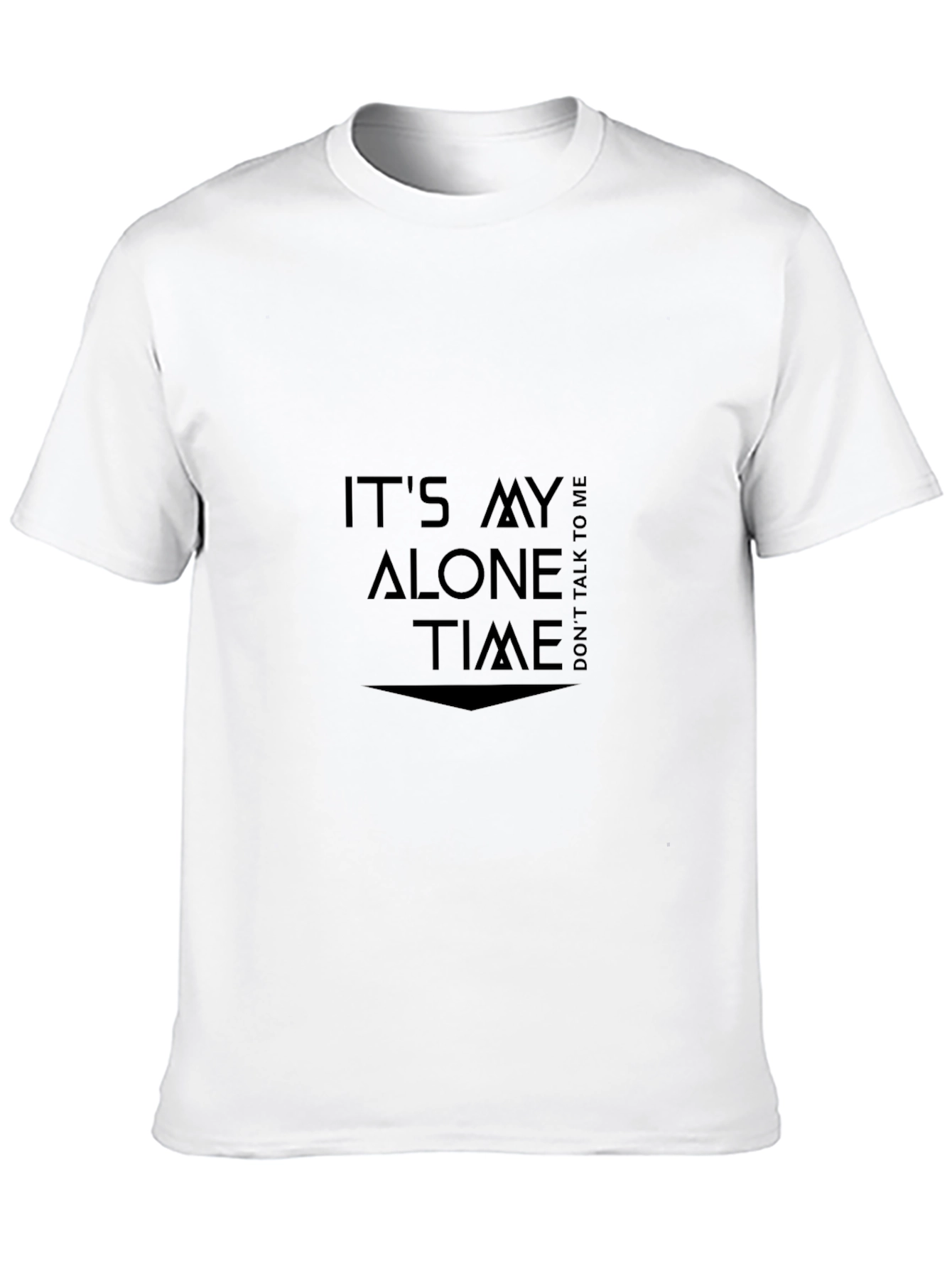 Alone Time Black T-Shirt - Introvert Style