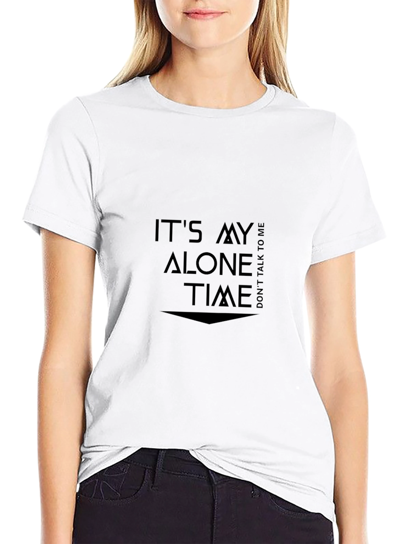 Alone Time Black T-Shirt - Introvert Style