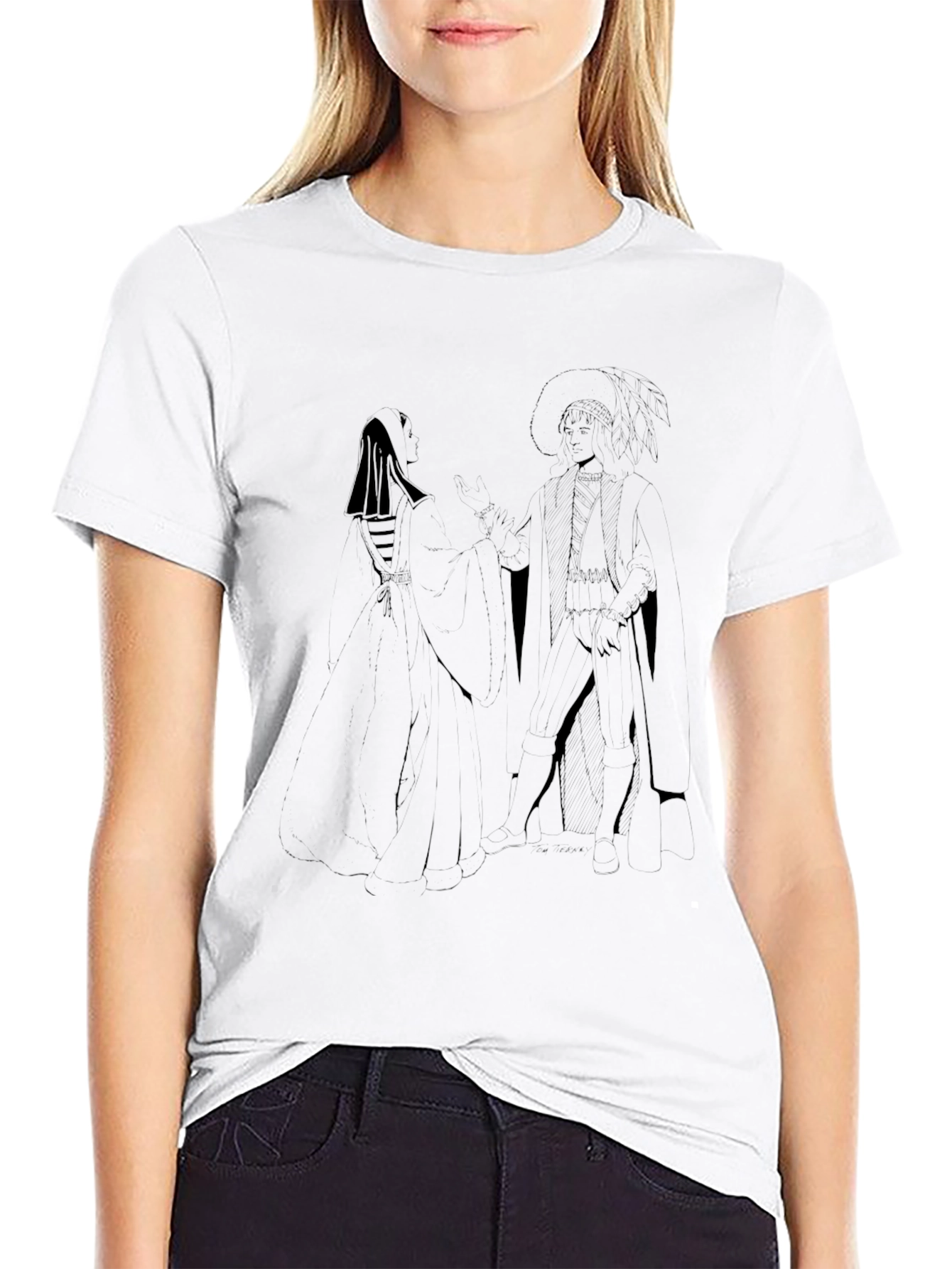 Mens Graphic Print Crew Neck T-Shirt