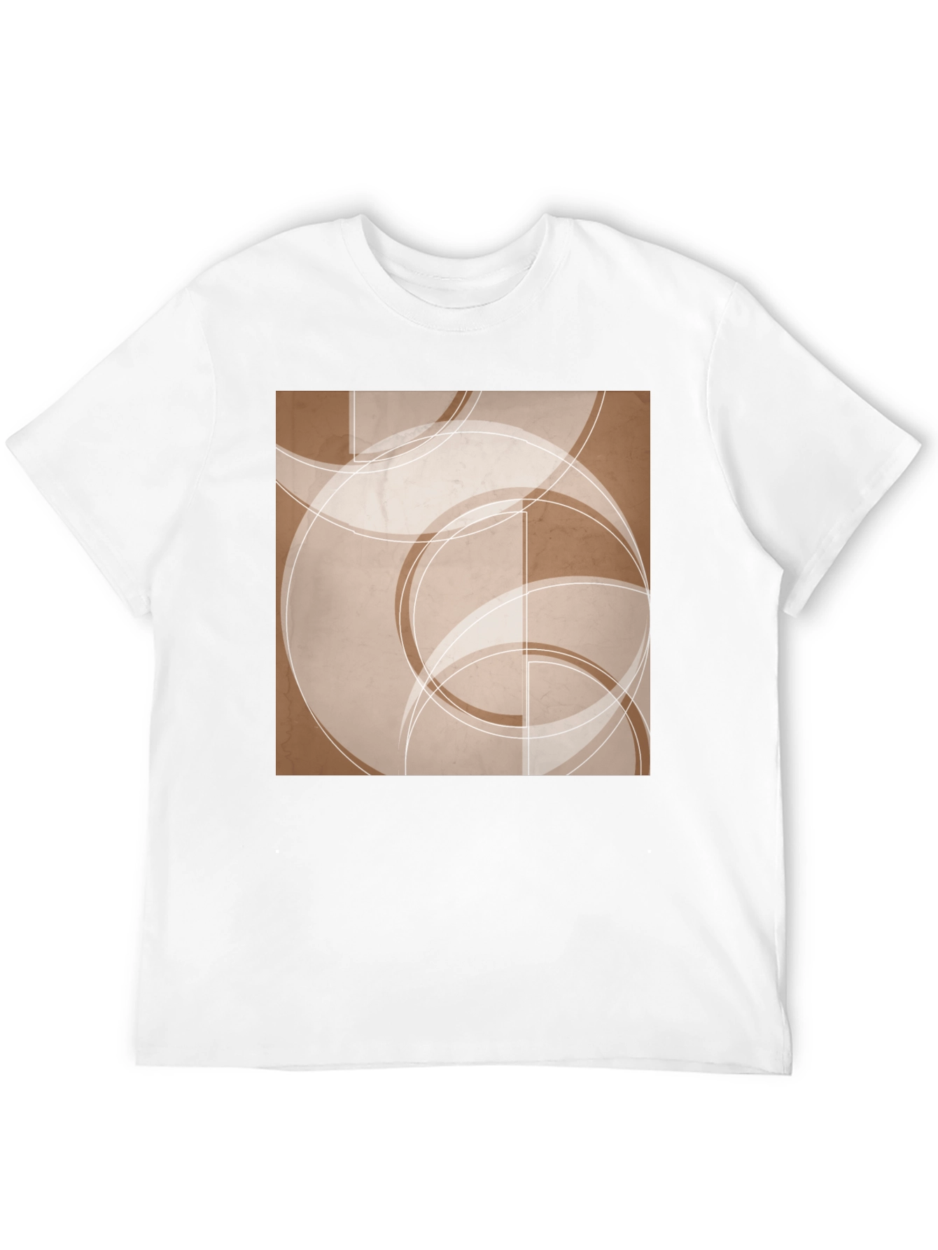 Abstract Circles Graphic Tee - Modern Casual Style