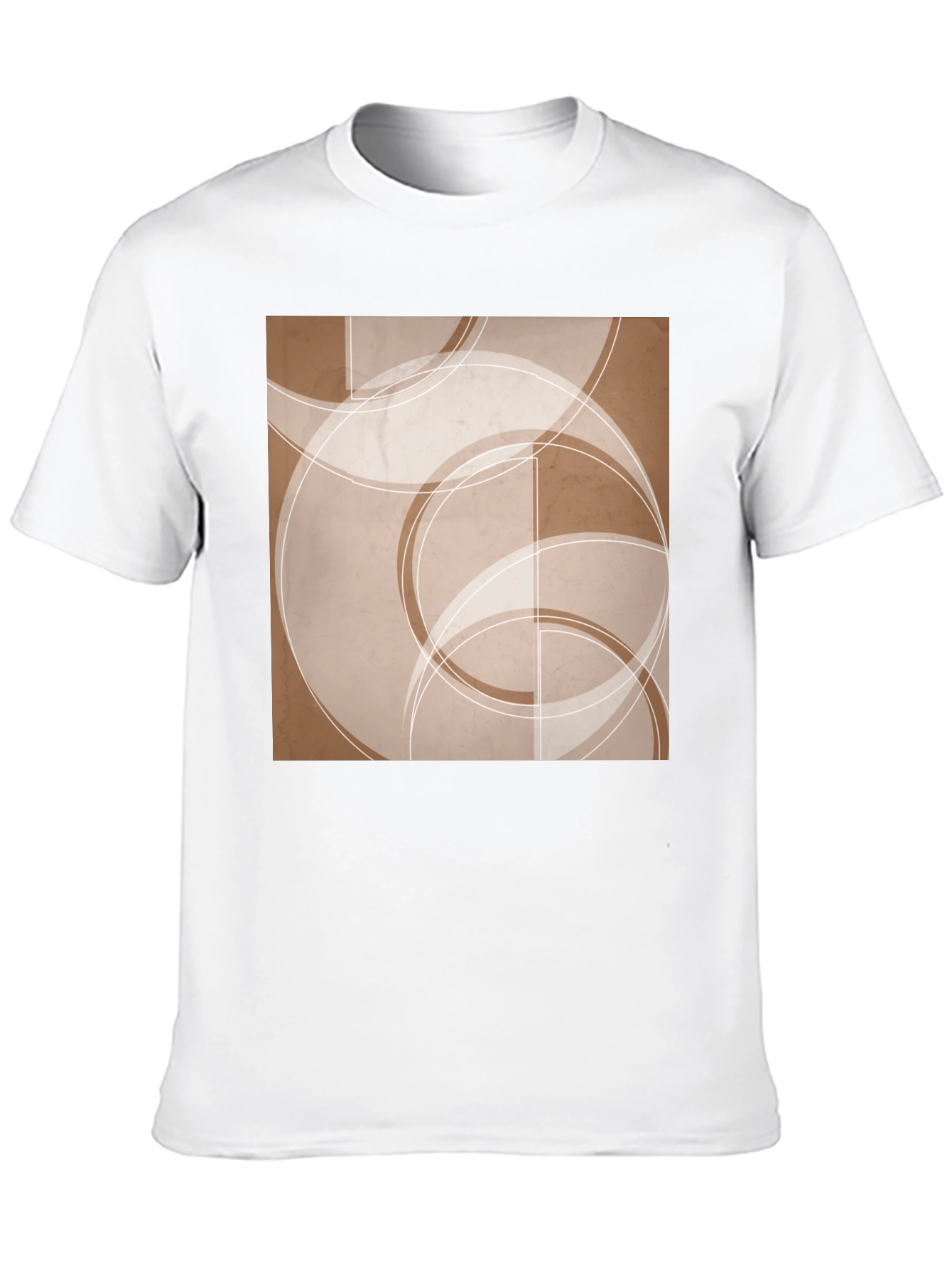 Abstract Circles Graphic Tee - Modern Casual Style