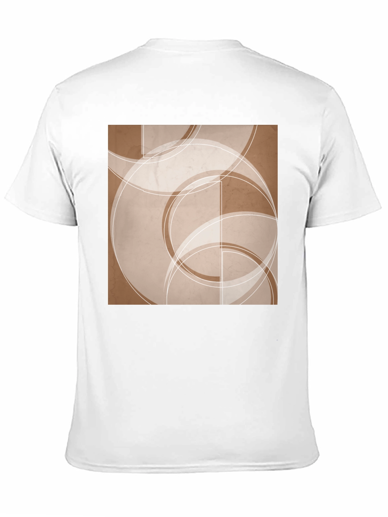 Abstract Circles Graphic Tee - Modern Casual Style