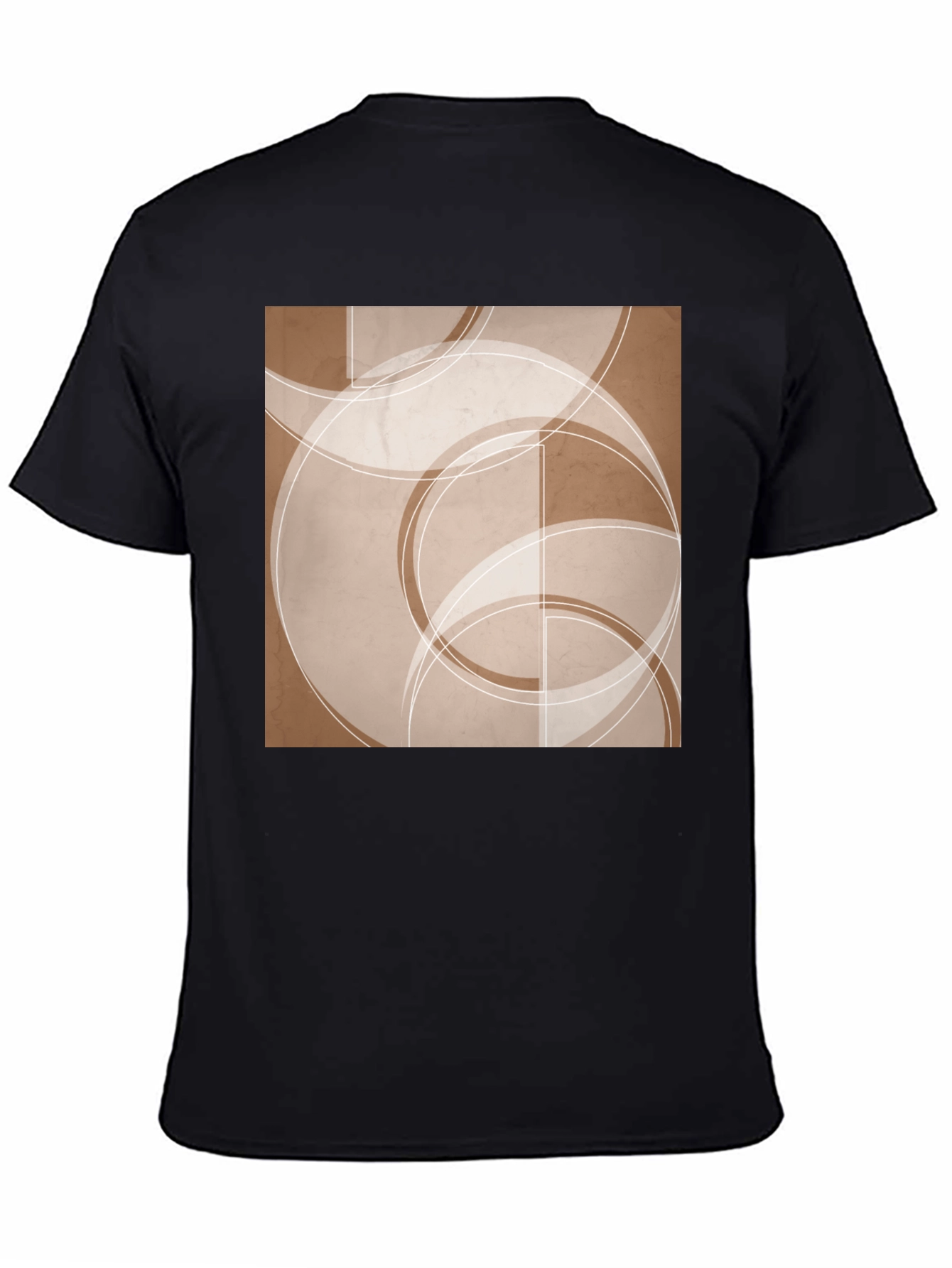 Abstract Circles Graphic Tee - Modern Casual Style