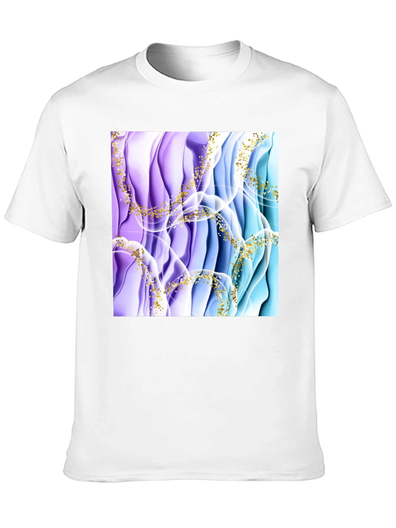 Abstract Art Mens Black T-Shirt