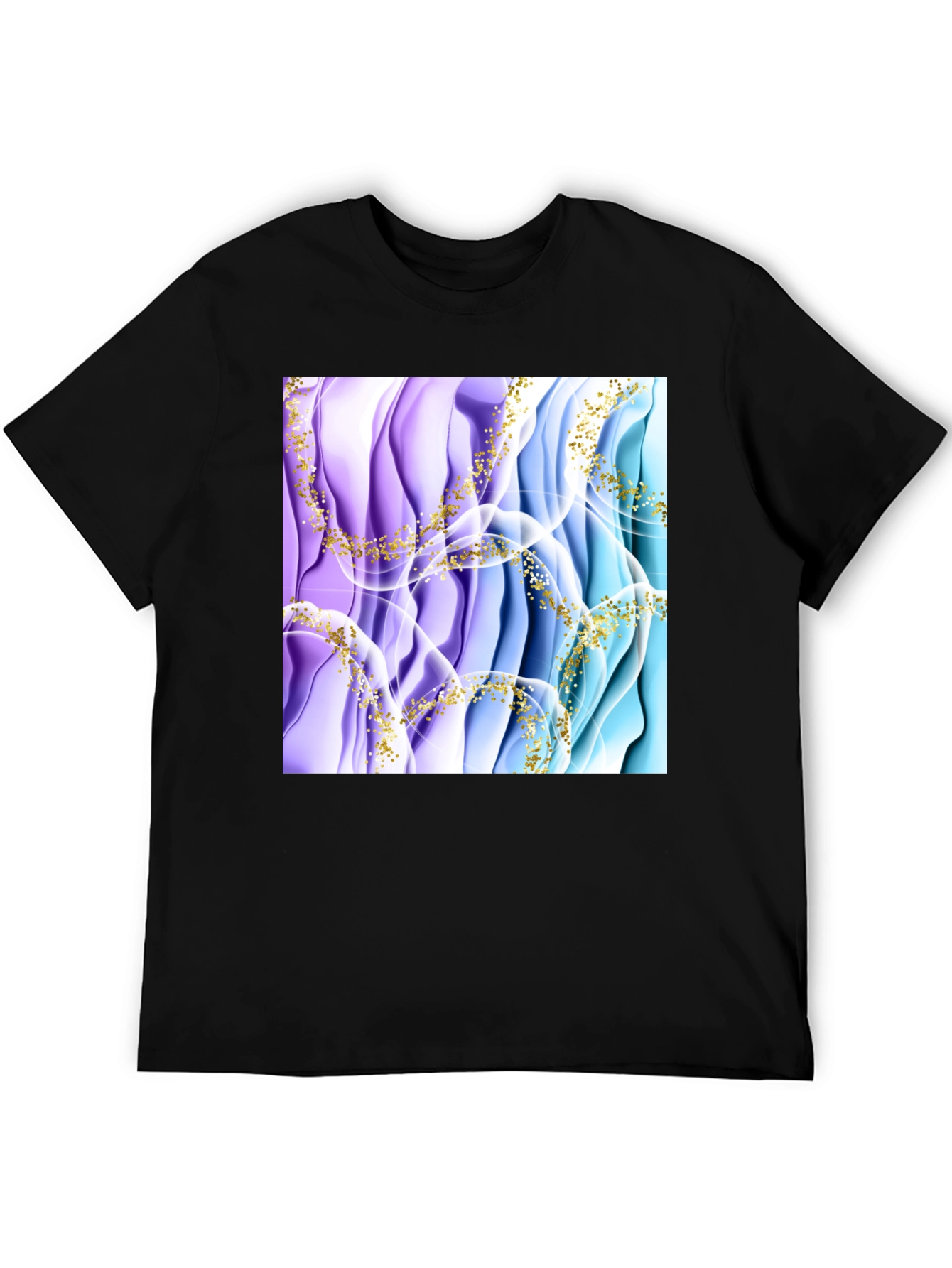 Abstract Art Mens Black T-Shirt