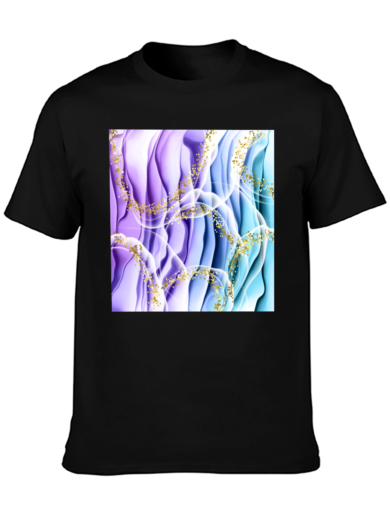 Abstract Art Mens Black T-Shirt