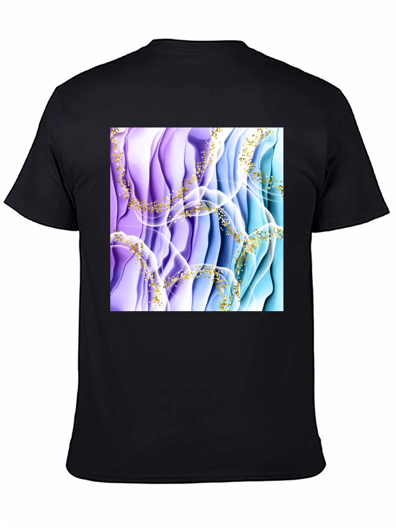 Abstract Art Mens Black T-Shirt