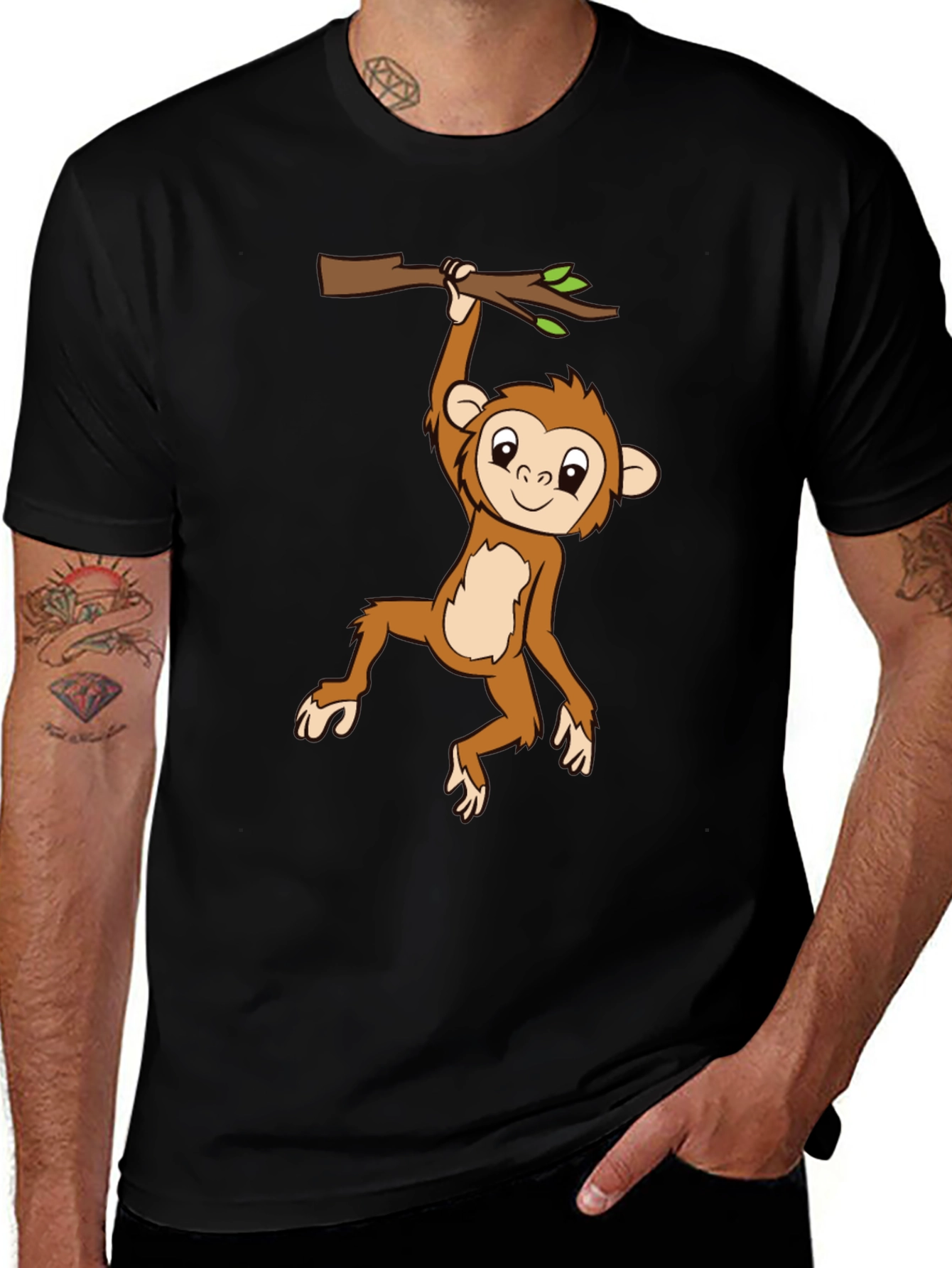 Monkey T-Shirt - Cute Primate Graphic Tee