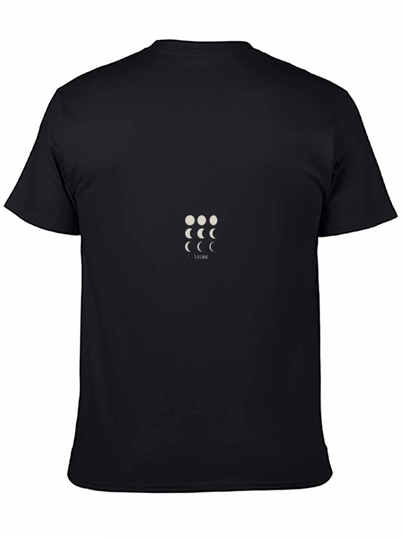 Lunar Phase T-Shirt - Black Cotton Tee
