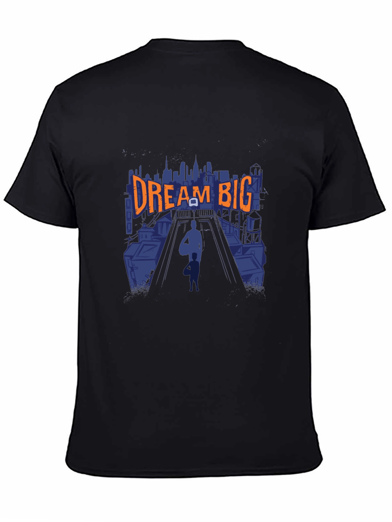 Dream Big Graphic T-Shirt - Black Cotton Tee