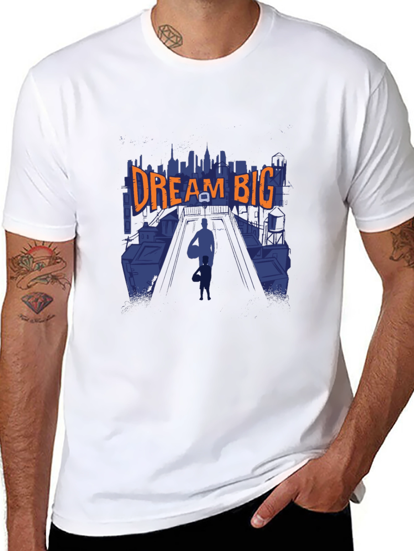 Dream Big Graphic T-Shirt - Black Cotton Tee