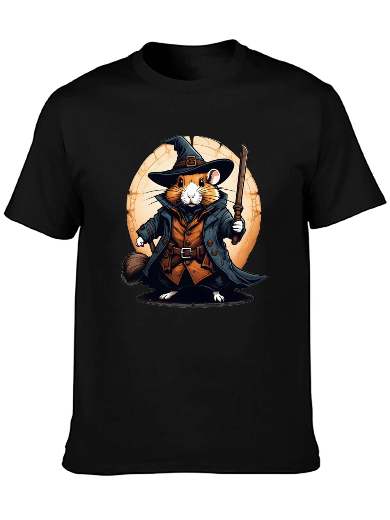 Wizard Hamster T-Shirt - Magical Rodent Design