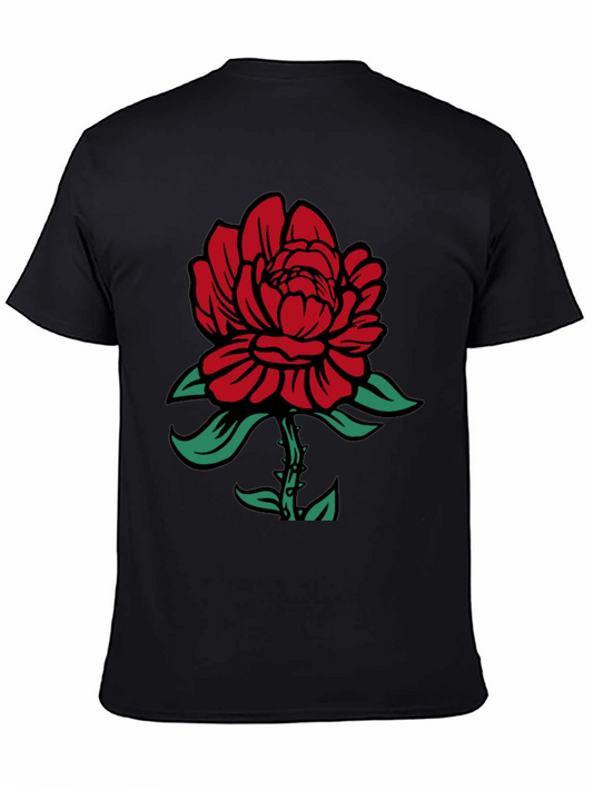 Rose Graphic T-Shirt - Black