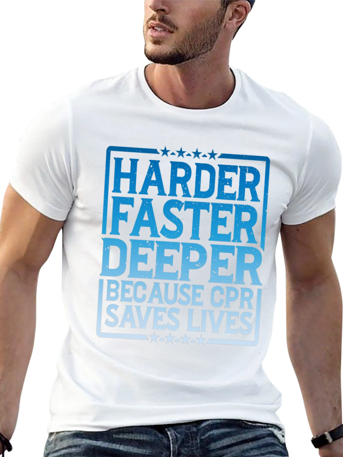 CPR Saves Lives Graphic T-Shirt