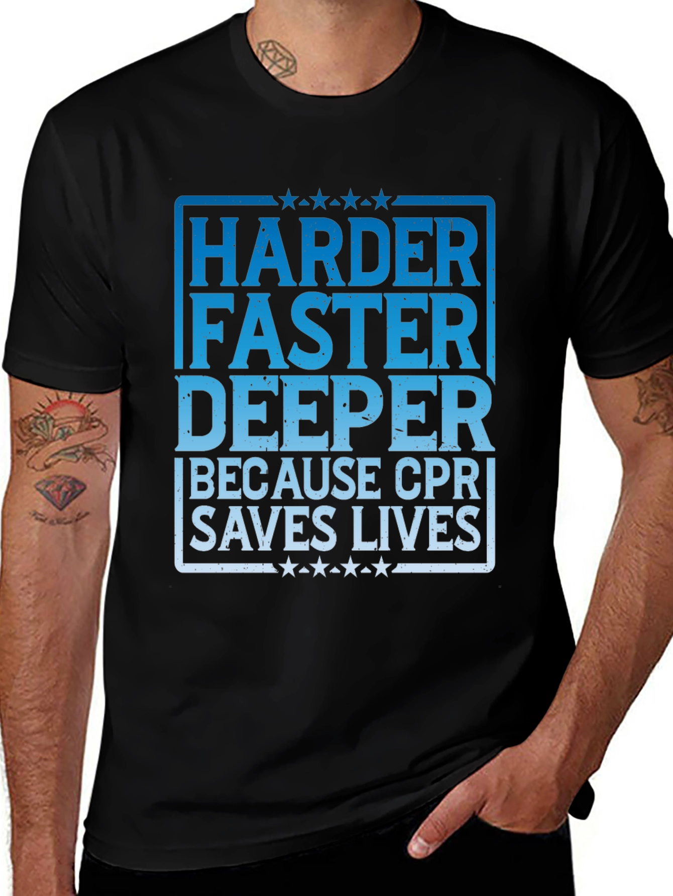 CPR Saves Lives Graphic T-Shirt