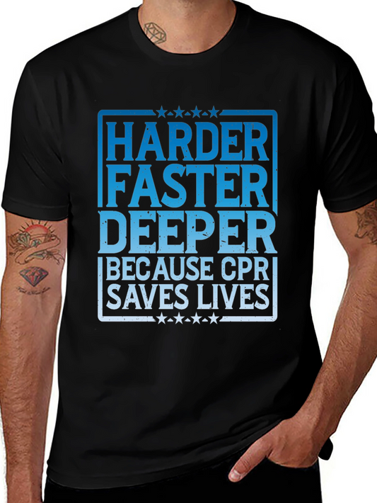 CPR Saves Lives Graphic T-Shirt