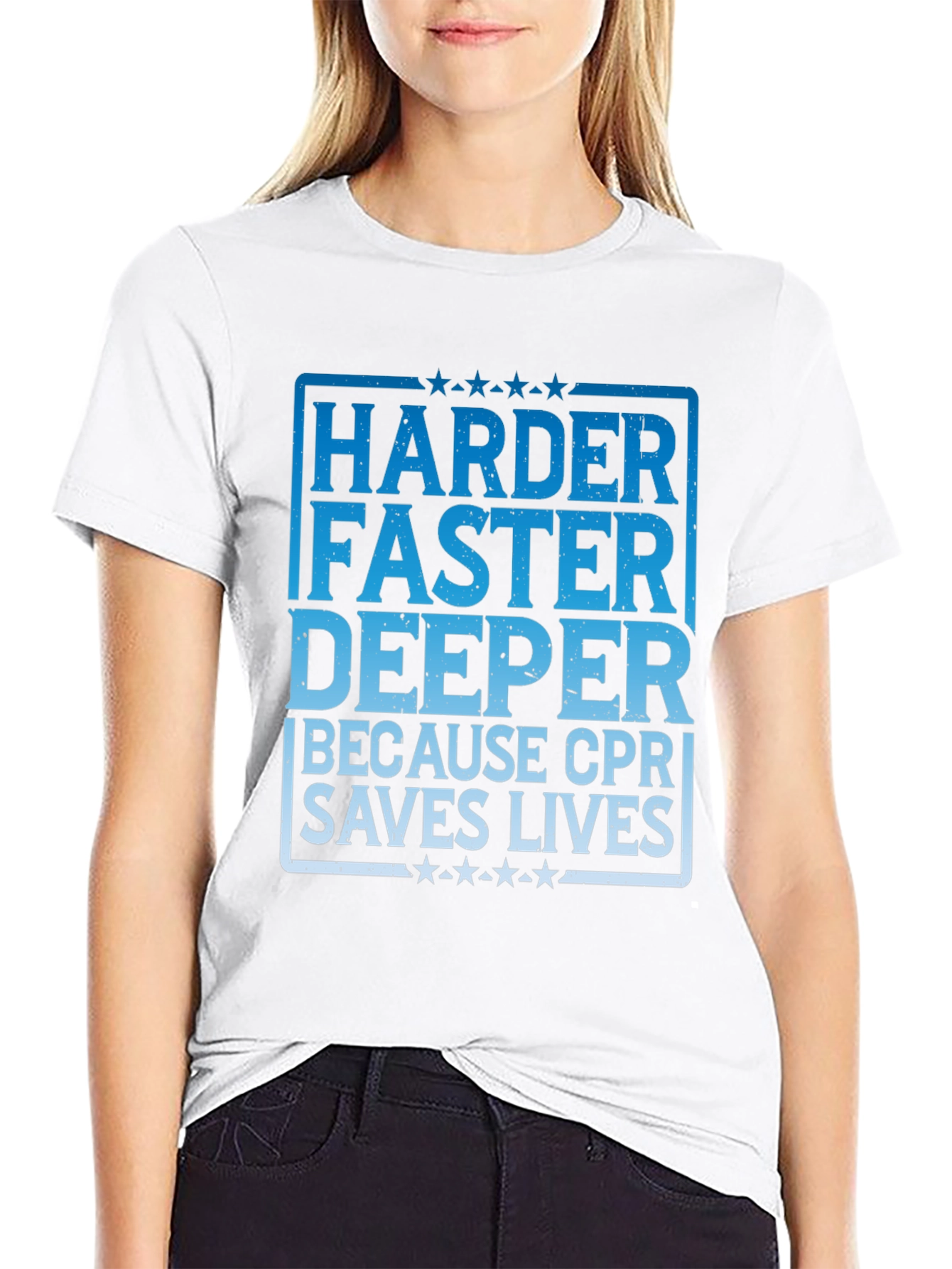 CPR Saves Lives Graphic T-Shirt