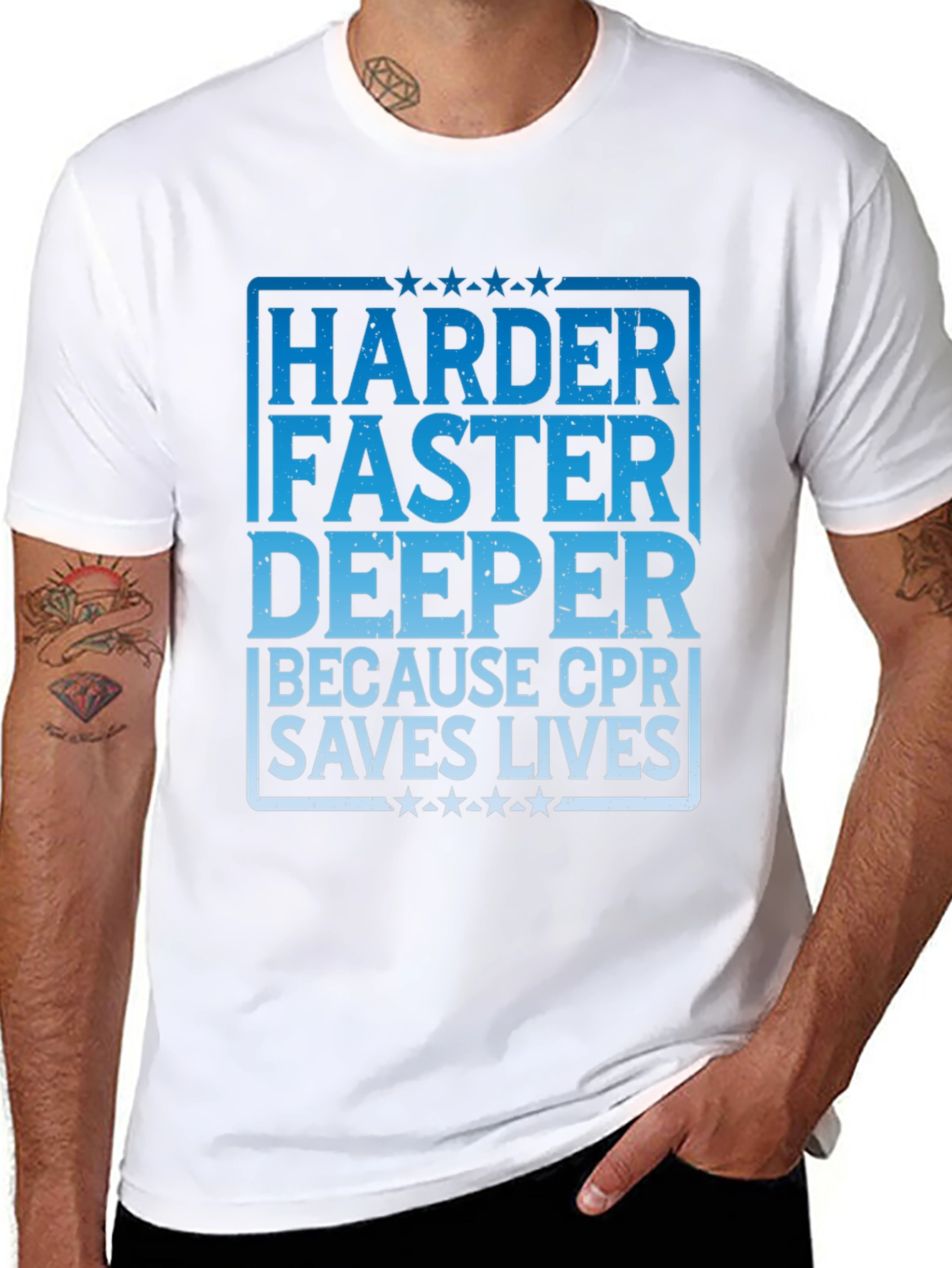 CPR Saves Lives Graphic T-Shirt