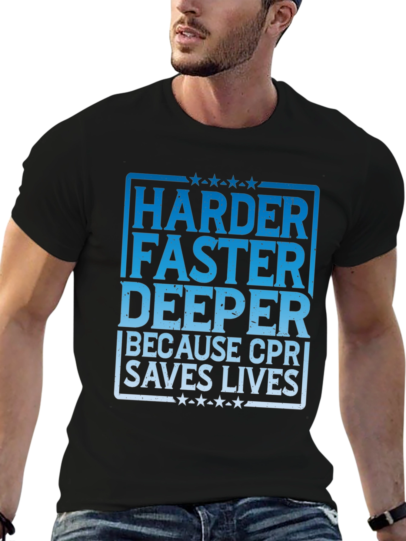 CPR Saves Lives Graphic T-Shirt
