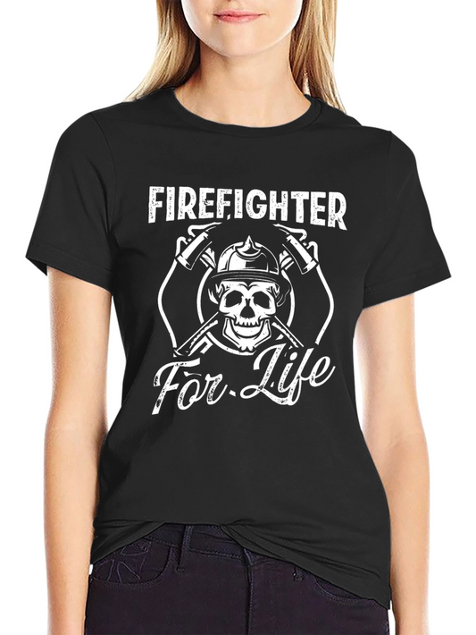 Firefighter For Life Graphic T-Shirt