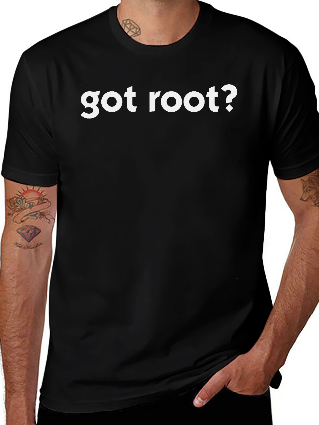 Got Root? Black Graphic Tee - Hacker Style