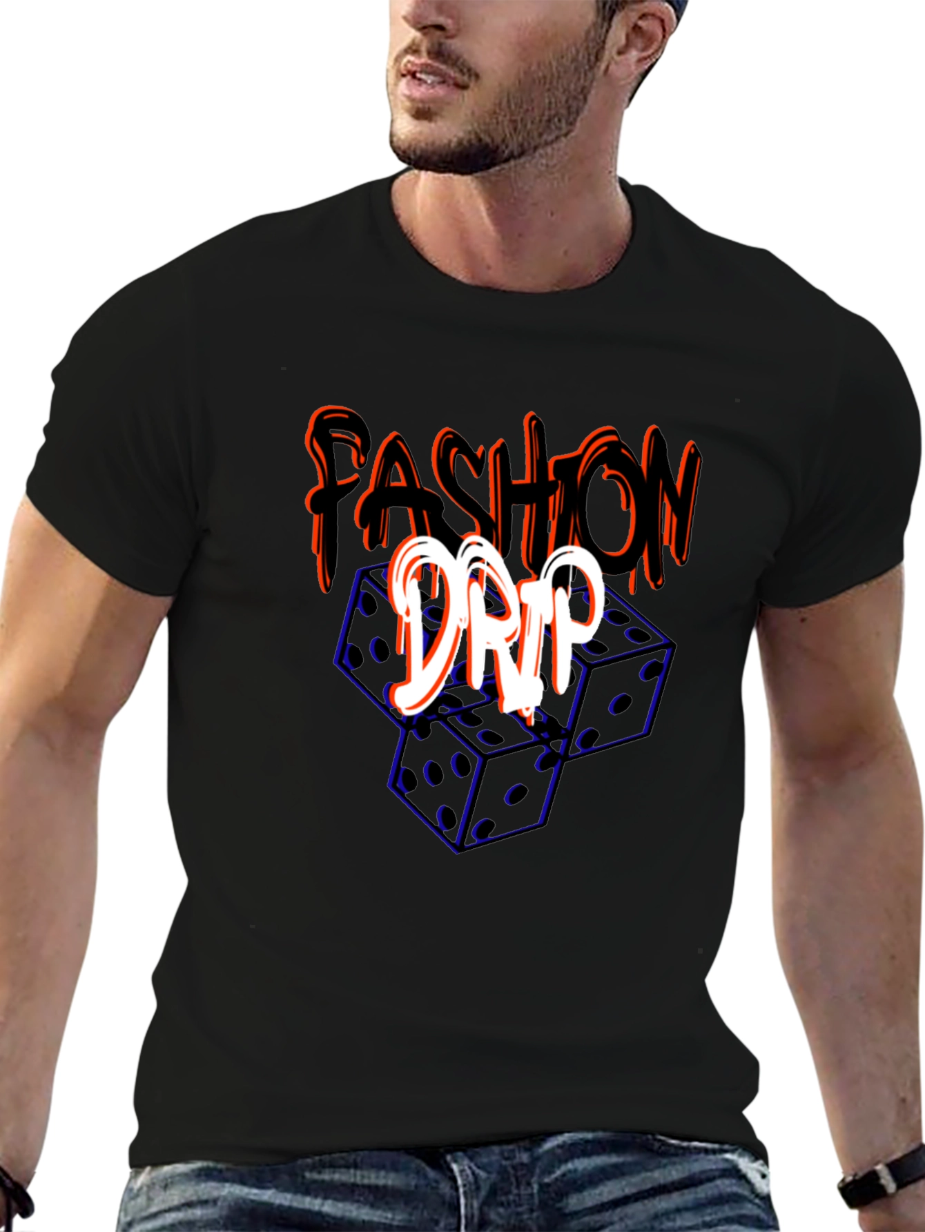 Fashion Drip Dice Graphic Tee
