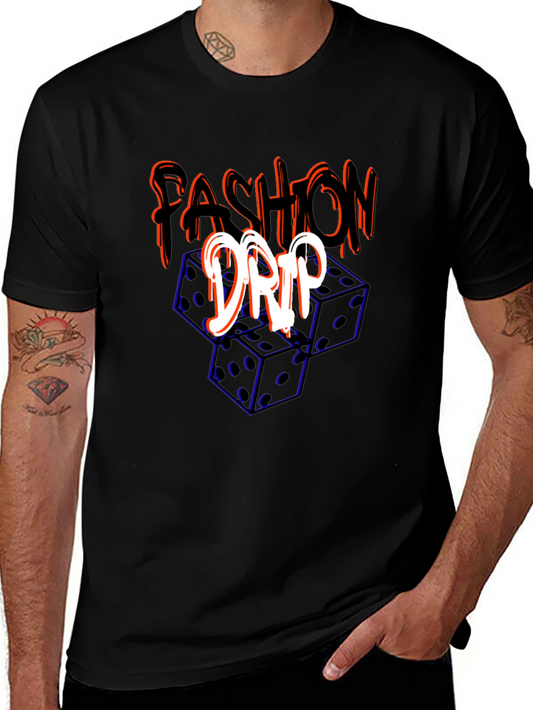 Fashion Drip Dice Graphic Tee