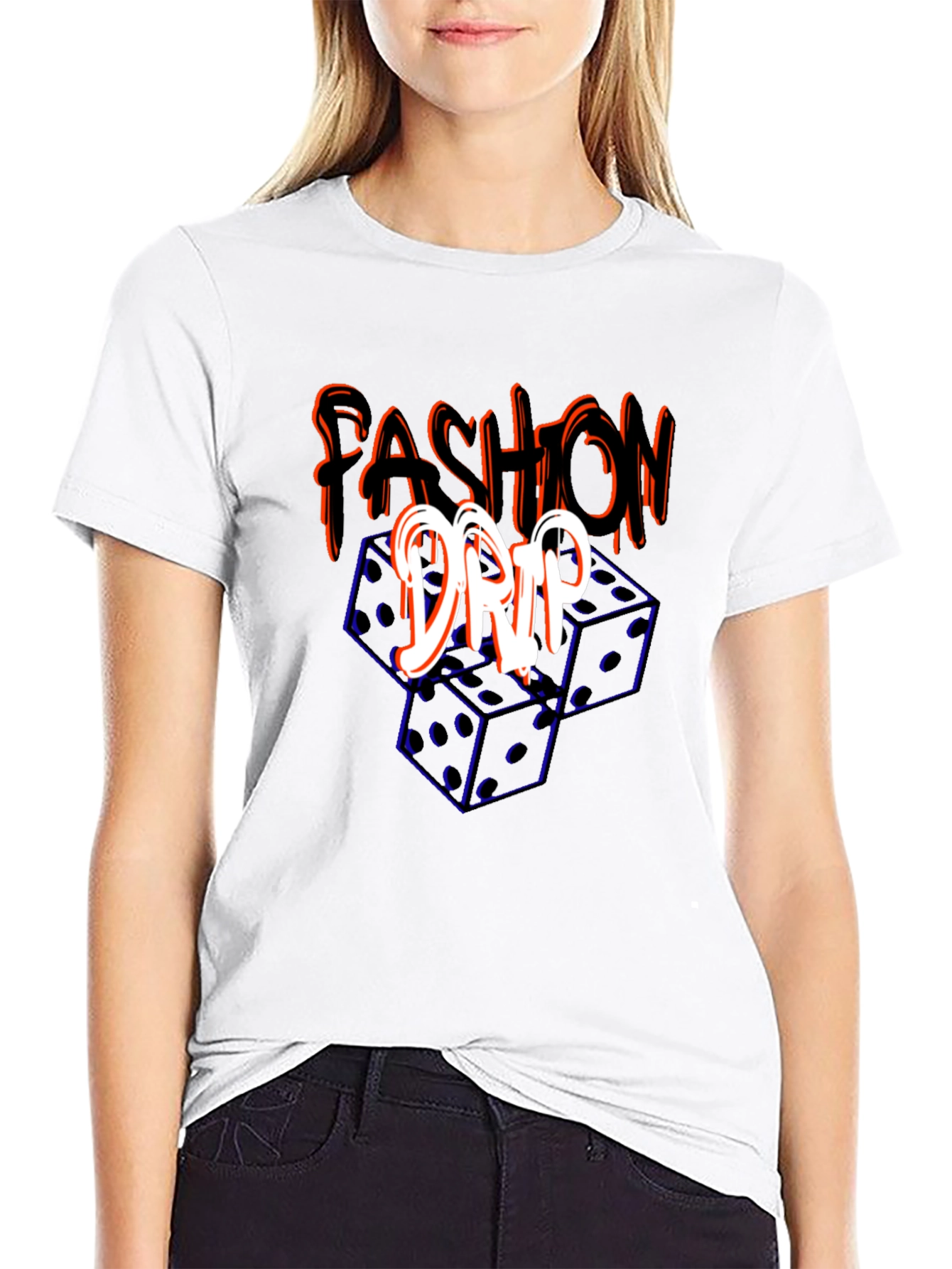Fashion Drip Dice Graphic Tee