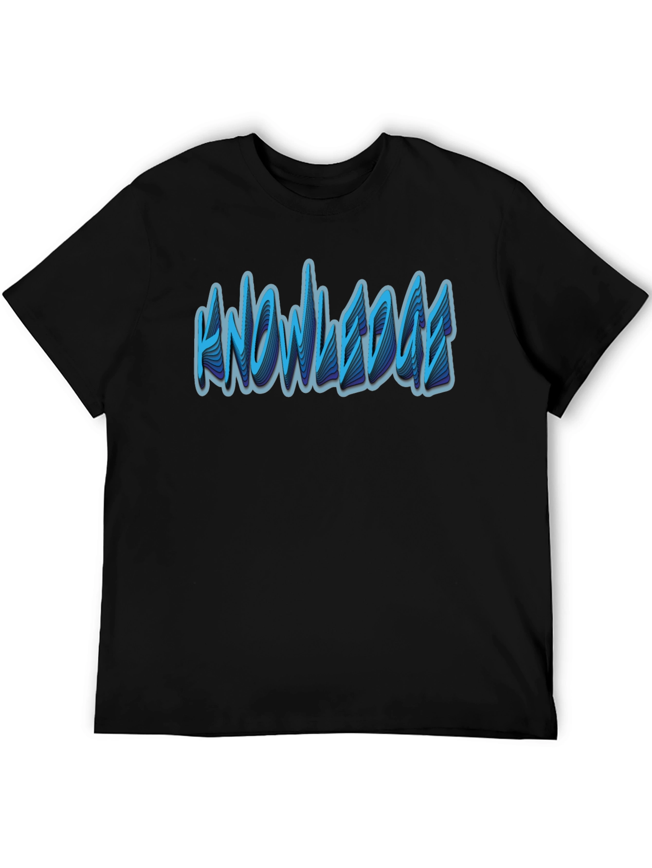 Knowledge Graphic T-Shirt - Modern Black Tee