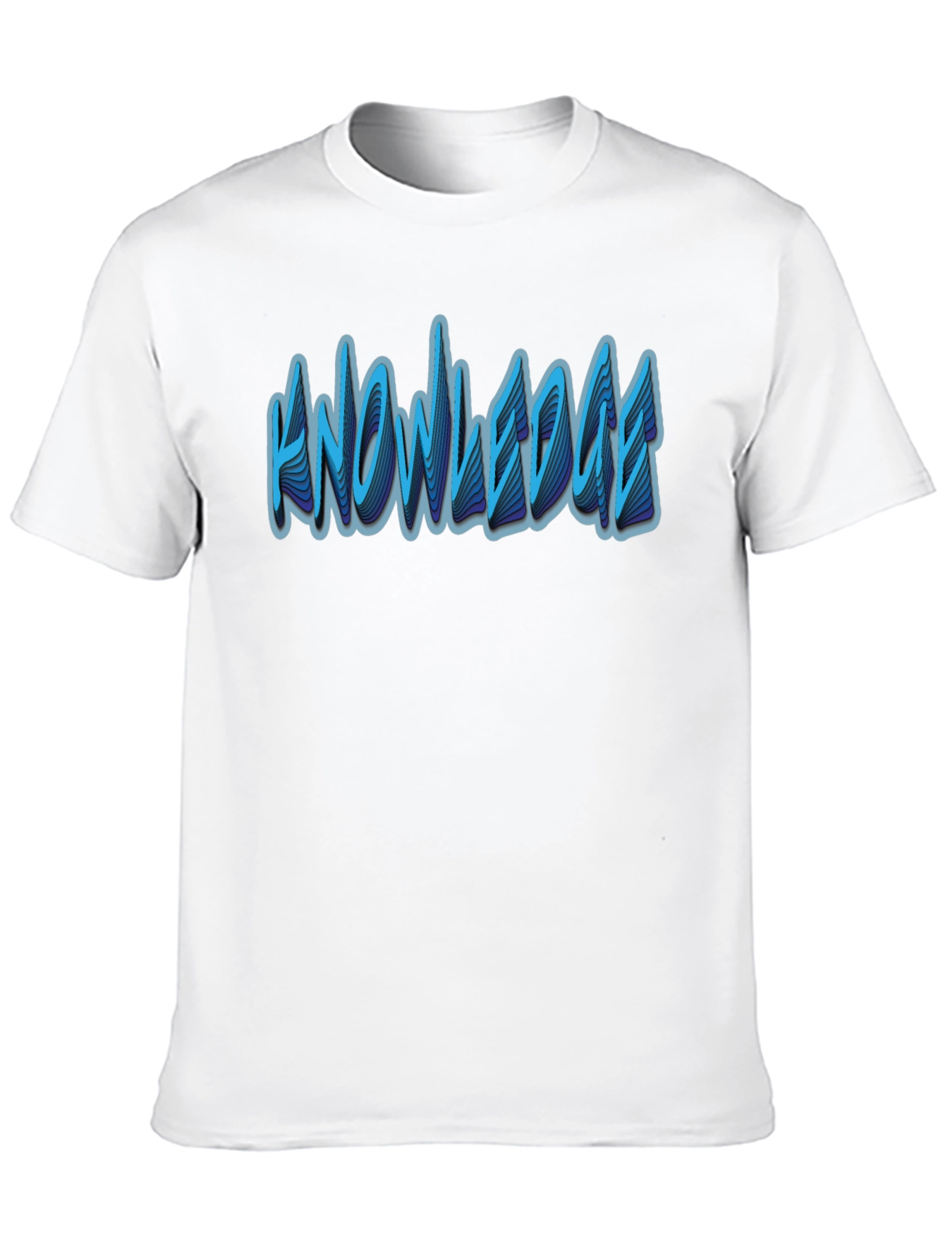 Knowledge Graphic T-Shirt - Modern Black Tee