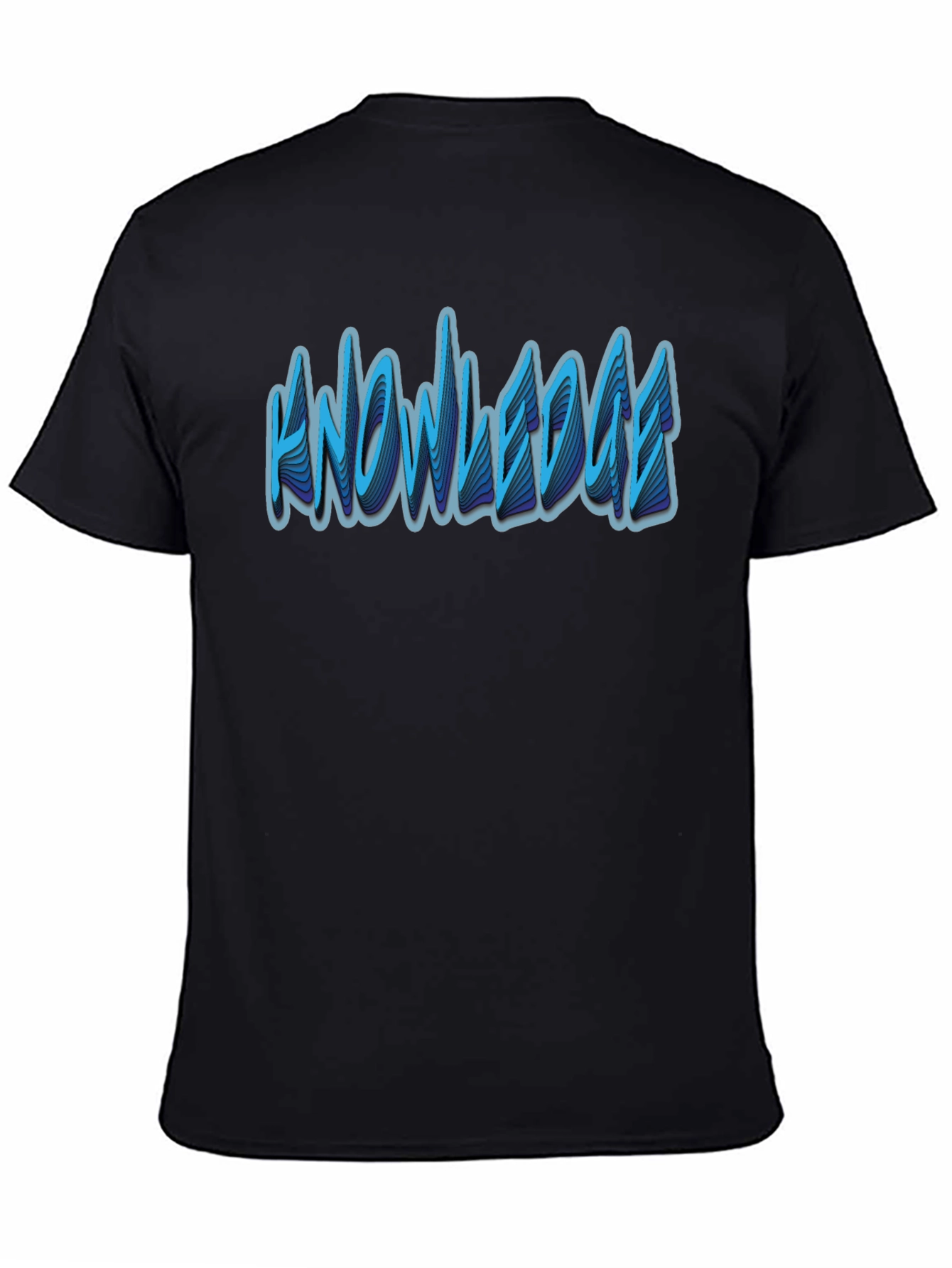 Knowledge Graphic T-Shirt - Modern Black Tee