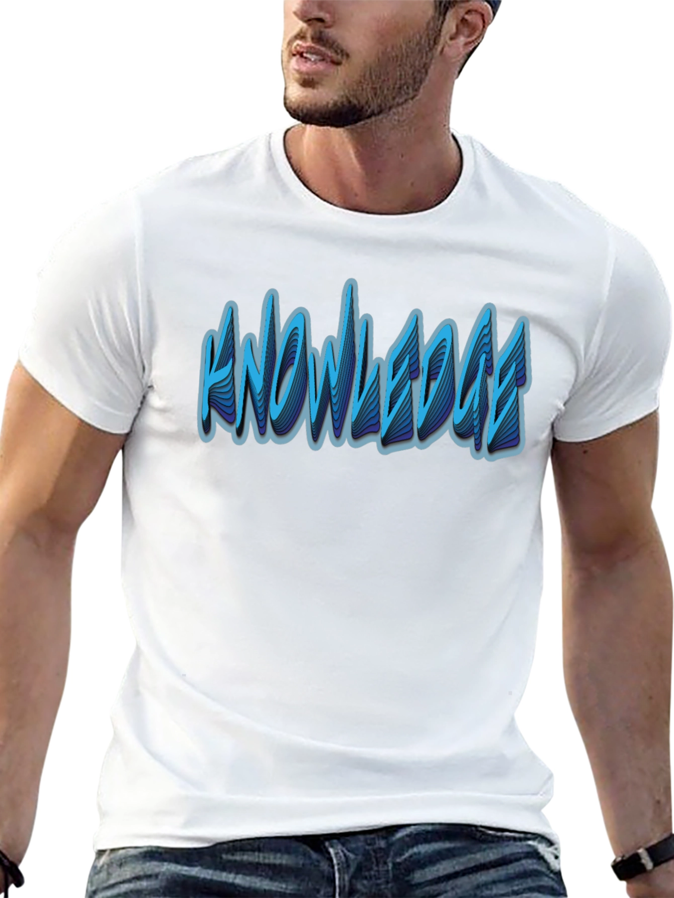 Knowledge Graphic T-Shirt - Modern Black Tee