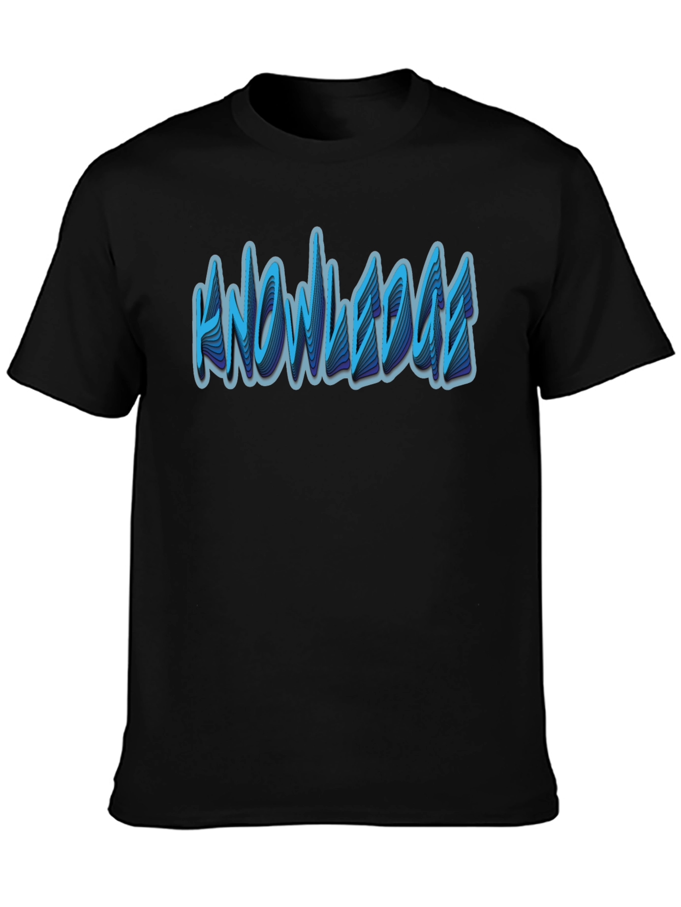 Knowledge Graphic T-Shirt - Modern Black Tee
