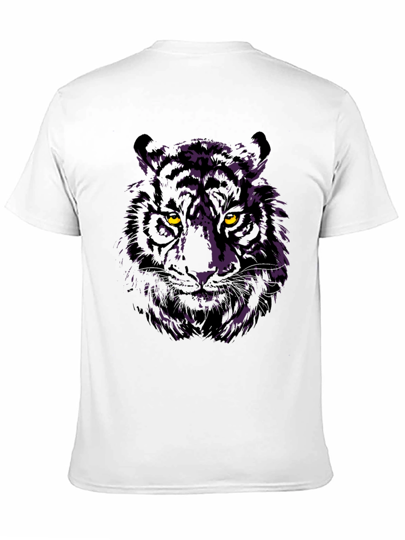 Tiger Graphic Tee - Mens Black Crew Neck