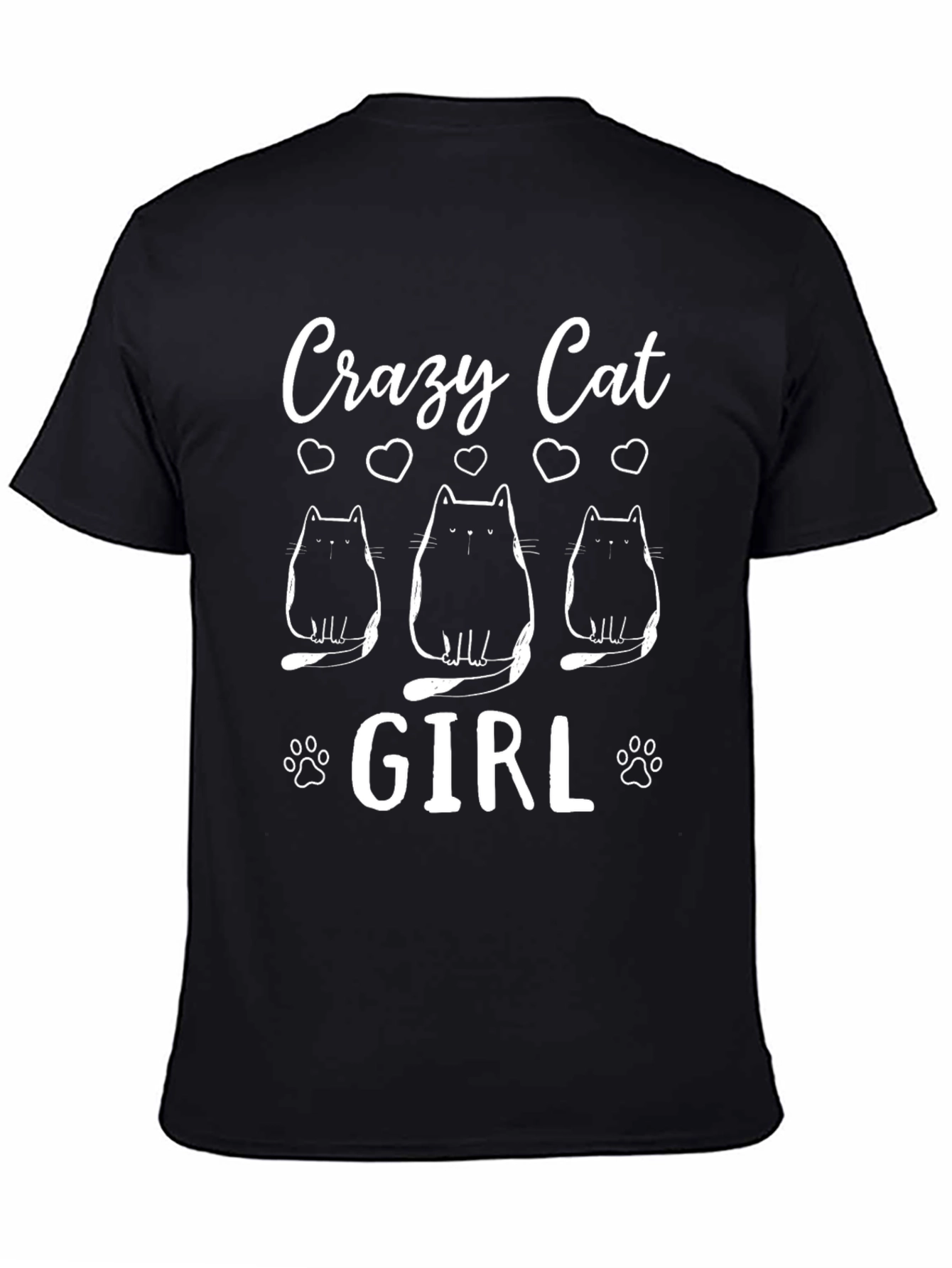 Crazy Cat Girl Graphic Tee