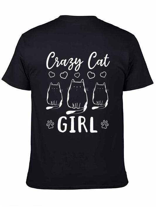 Crazy Cat Girl Graphic Tee